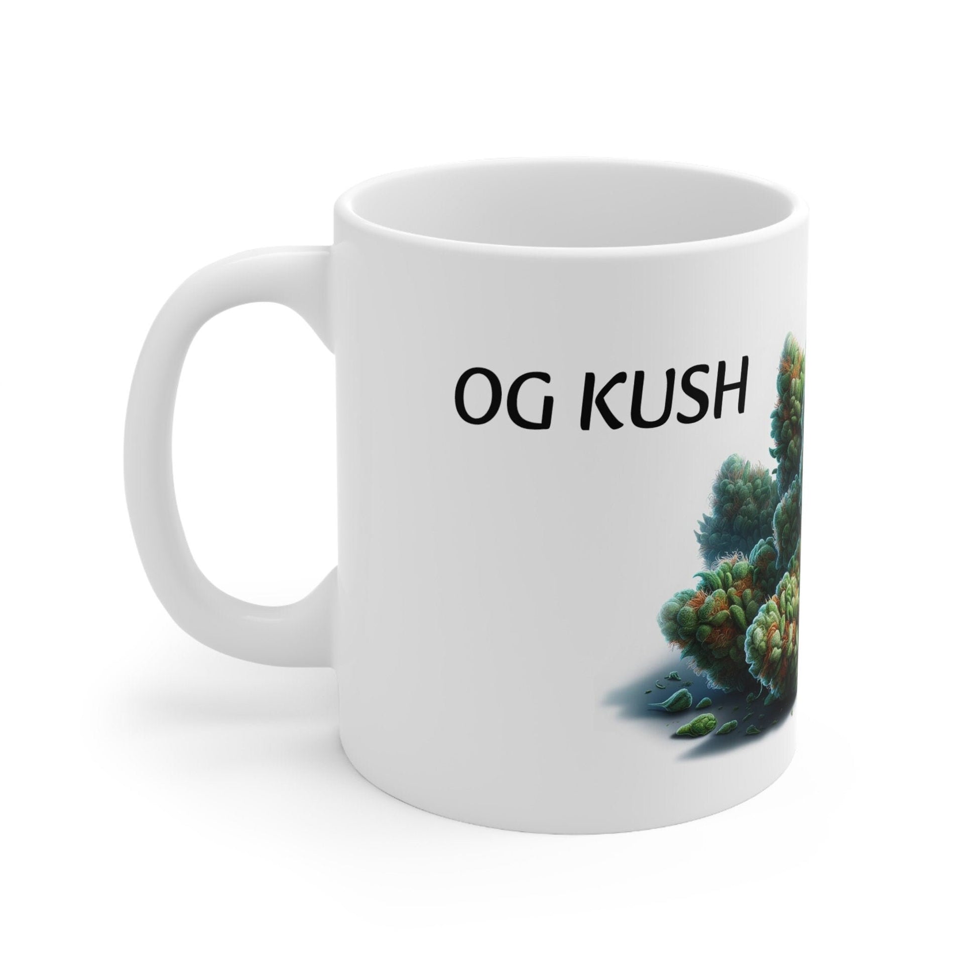 OG KUSH - Weed Coffee Mug (11oz) - Perfect Strains Gift for Smokers, Stoners, Growers; Wake and Bake Mug / 420 Weed Mug, Marijuana Gift
