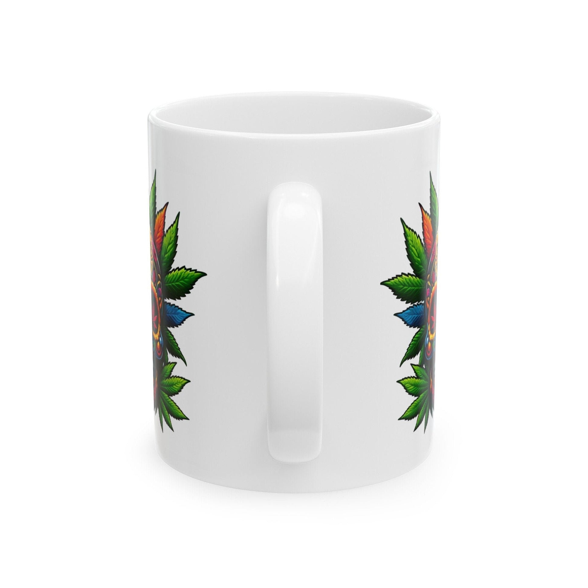 420 DAY OF DAY Skull - Coffee Weed Mug (11oz) - Weed Gift for Stoners, Smoker; Wake & Bake Mug / 420 Weed Mug / Marijuana Gift, Cannabis Mug