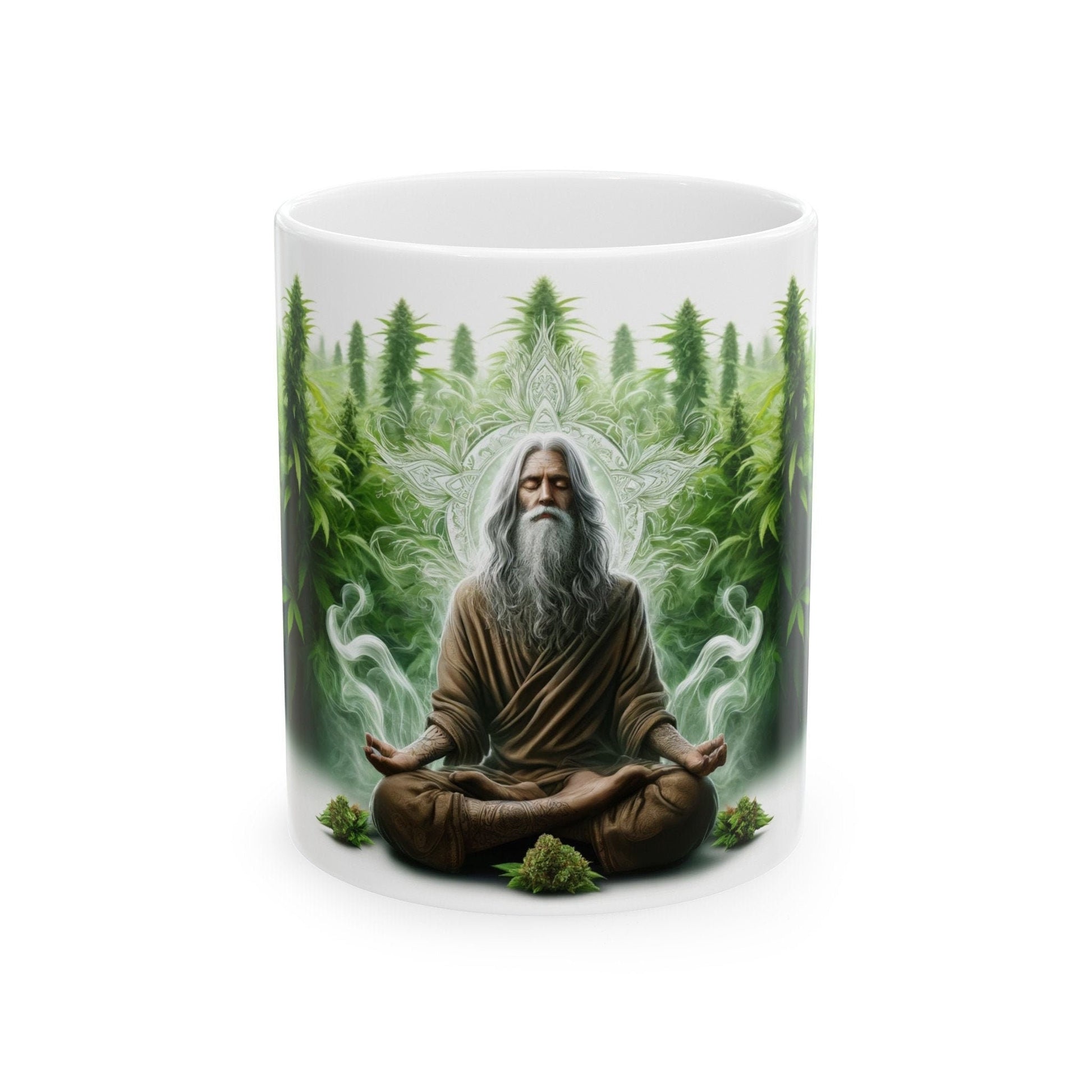 WEED SHAMAN MUG - 420 Coffee Weed Mug (11oz) - Weed Gift for Stoners, Smokers; Wake & Bake Mug / 420 Weed Mug / Marijuana Gift, Cannabis Mug