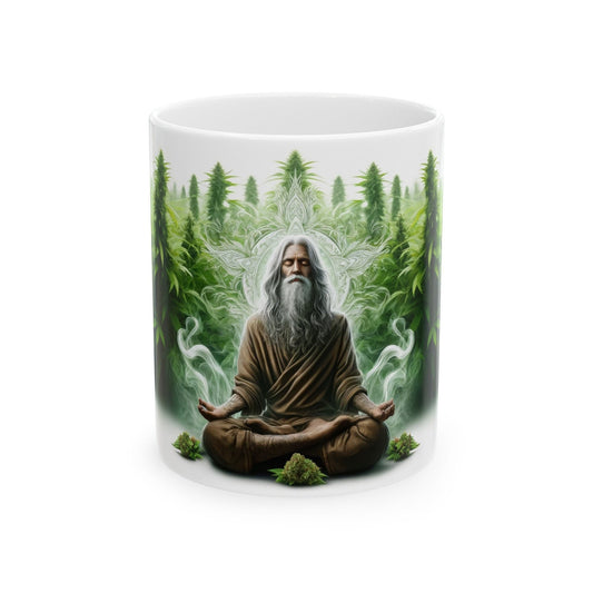 WEED SHAMAN MUG - 420 Coffee Weed Mug (11oz) - Weed Gift for Stoners, Smokers; Wake & Bake Mug / 420 Weed Mug / Marijuana Gift, Cannabis Mug