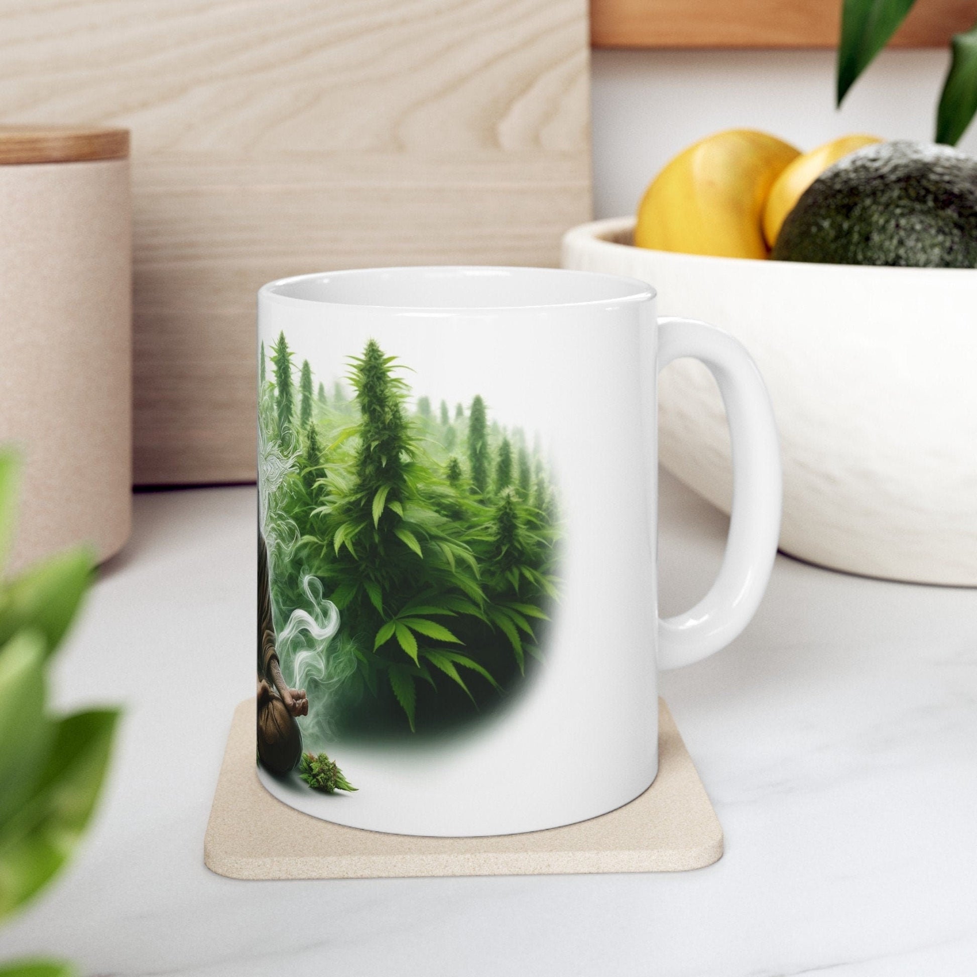 WEED SHAMAN MUG - 420 Coffee Weed Mug (11oz) - Weed Gift for Stoners, Smokers; Wake & Bake Mug / 420 Weed Mug / Marijuana Gift, Cannabis Mug