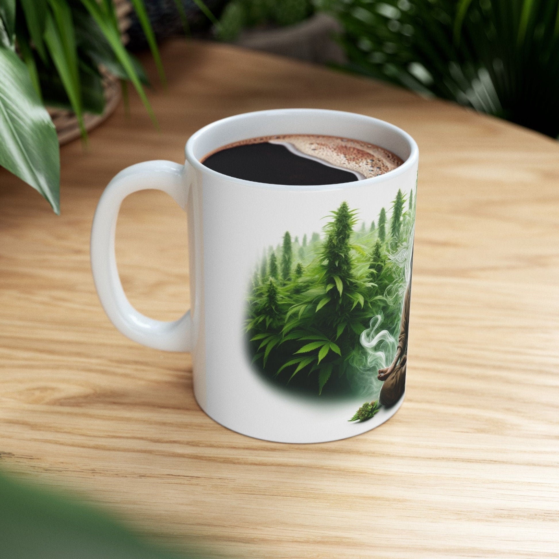 WEED SHAMAN MUG - 420 Coffee Weed Mug (11oz) - Weed Gift for Stoners, Smokers; Wake & Bake Mug / 420 Weed Mug / Marijuana Gift, Cannabis Mug