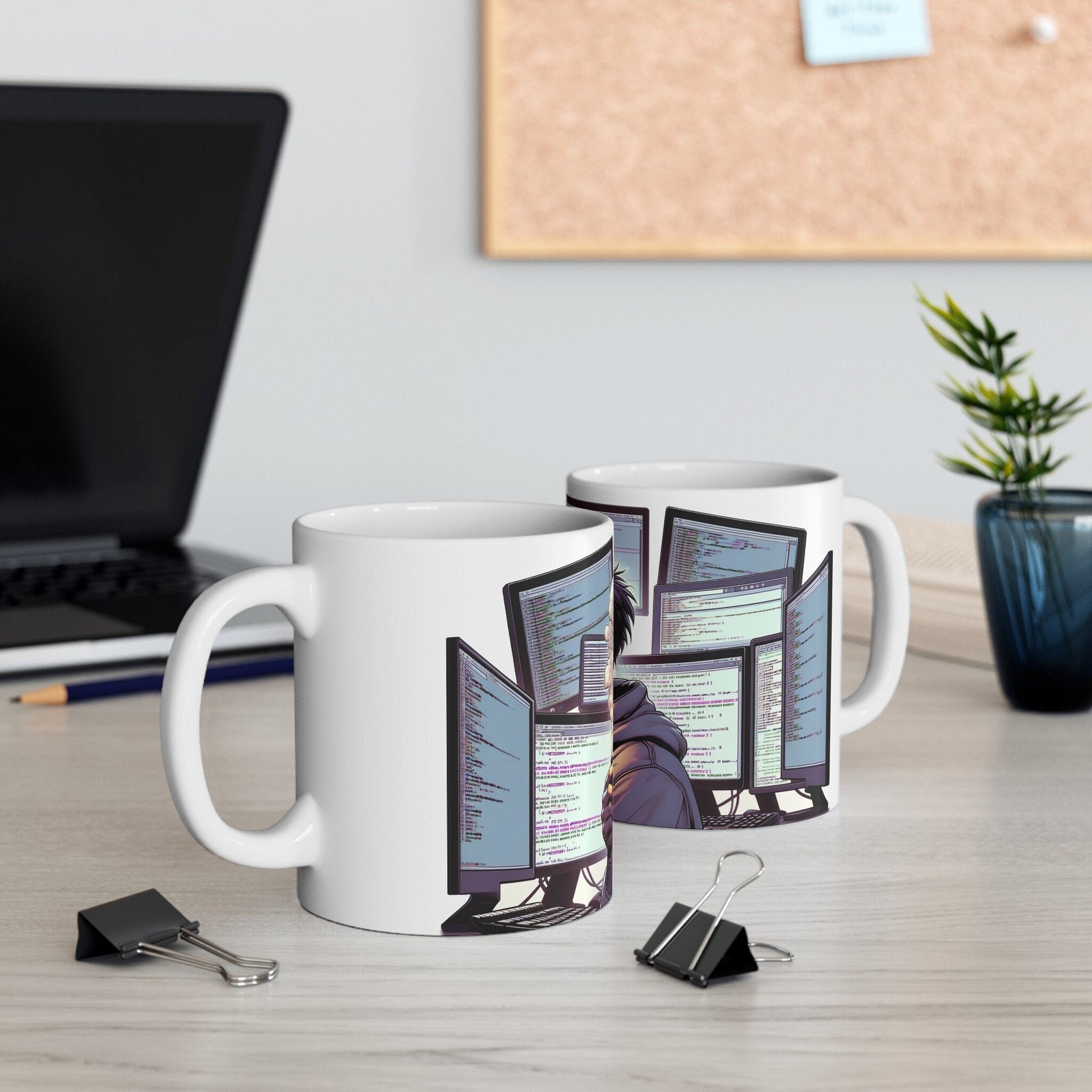 420 HACKER MUG - Coffee Weed Mug (11oz) - Weed Stoner Gift, Smokers; Wake & Bake Mug / 420 Mug / Marijuana Gift, Cannabis Mug, Nerd/Geek Mug