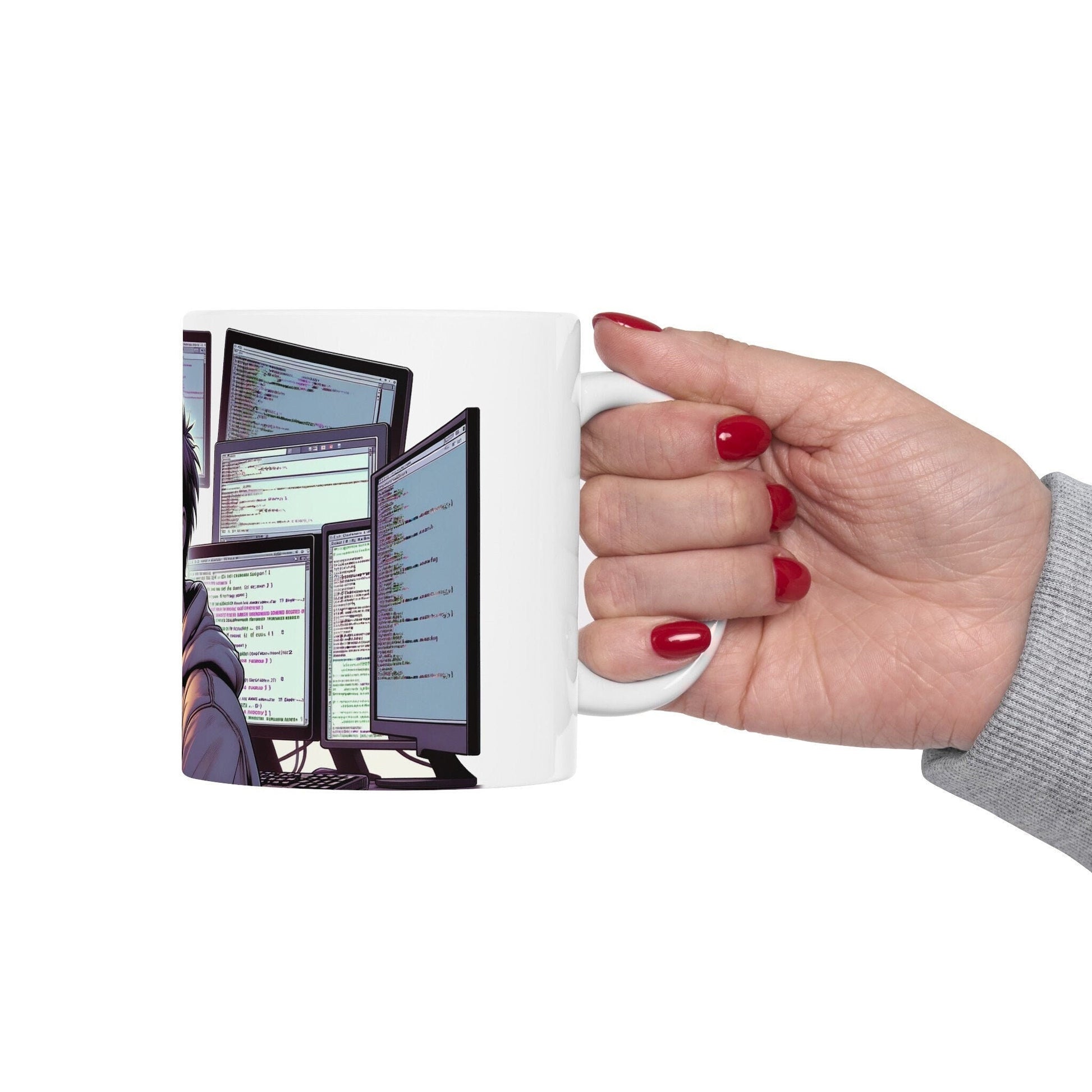 420 HACKER MUG - Coffee Weed Mug (11oz) - Weed Stoner Gift, Smokers; Wake & Bake Mug / 420 Mug / Marijuana Gift, Cannabis Mug, Nerd/Geek Mug