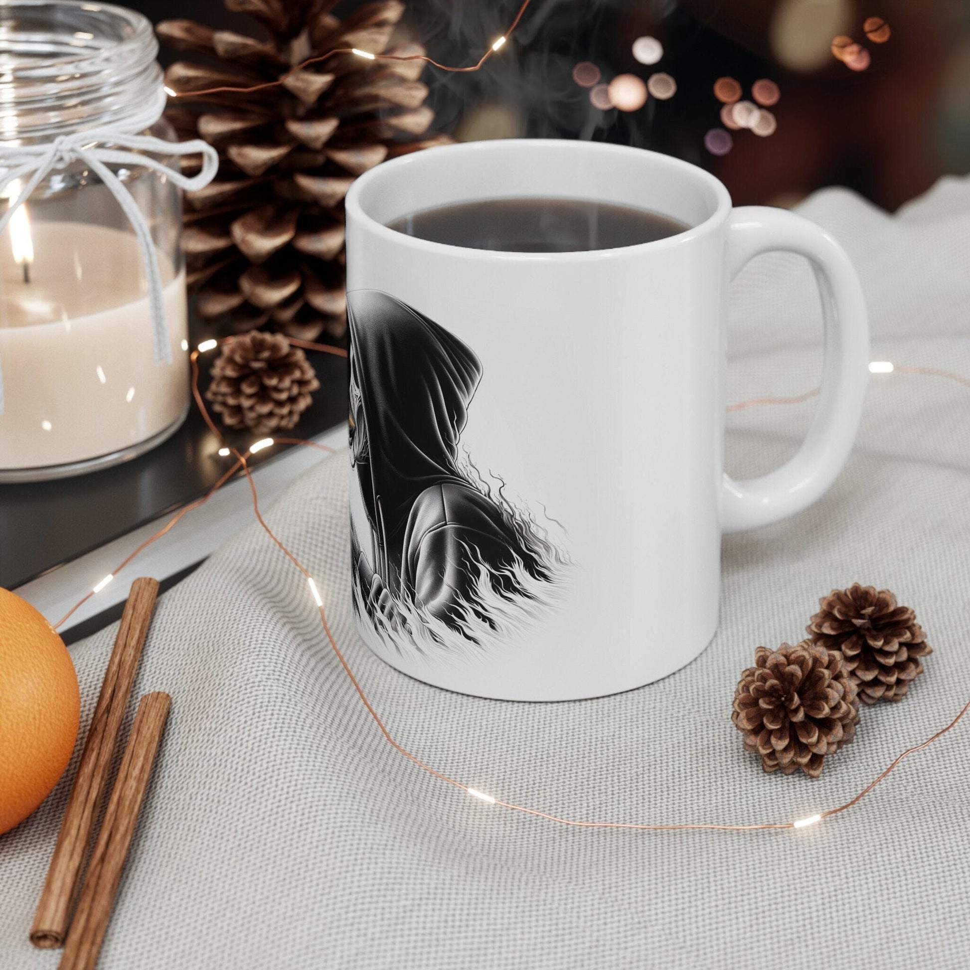 BREATHING FIRE MUG - 420 Coffee Weed Mug (11oz) - Weed Stoner Gift, Smokers; Wake & Bake Mug / 420 Weed Mug / Marijuana Gift, Cannabis Mug