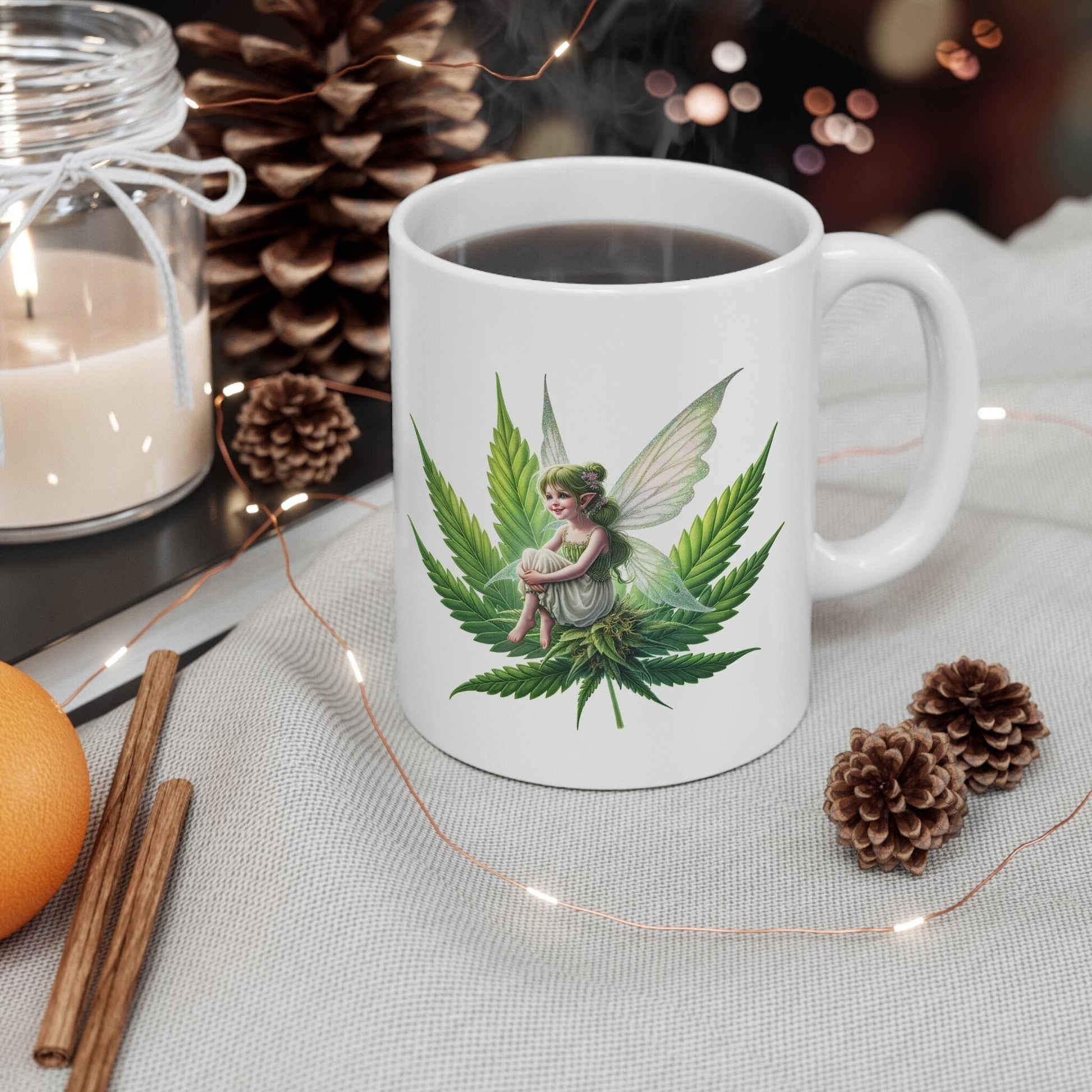 420 WEED FAIRY - 420 Coffee Weed Mug (11oz) - Weed Gift for Stoners, Smokers; Wake & Bake Mug / 420 Weed Mug / Marijuana Gift, Cannabis Mug