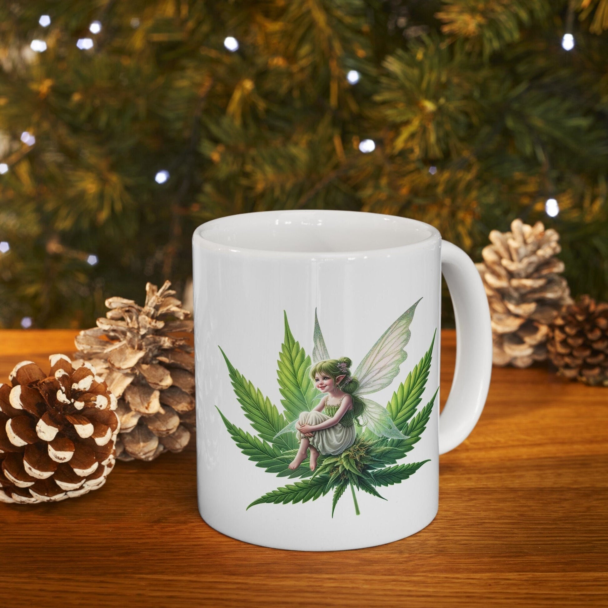 420 WEED FAIRY - 420 Coffee Weed Mug (11oz) - Weed Gift for Stoners, Smokers; Wake & Bake Mug / 420 Weed Mug / Marijuana Gift, Cannabis Mug