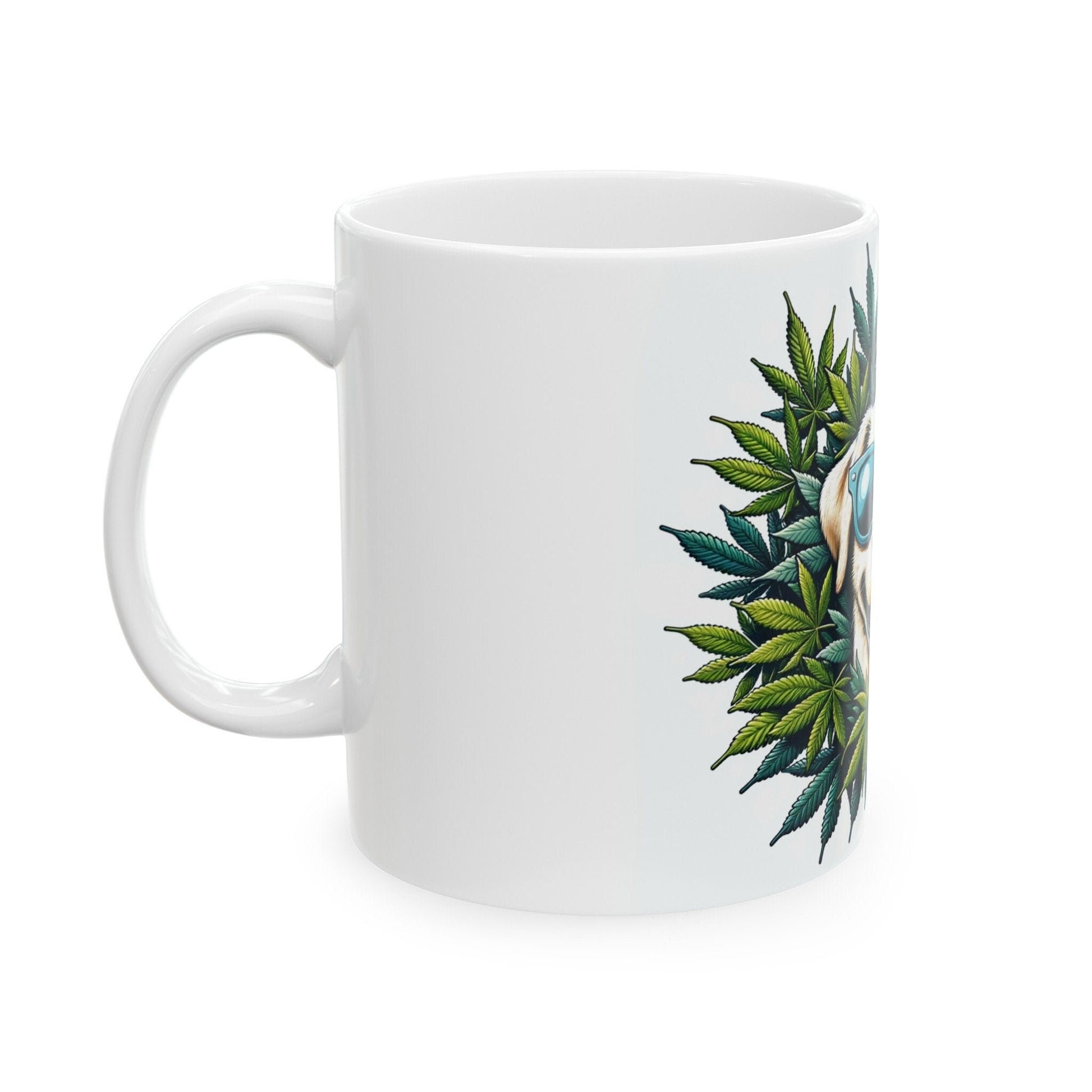 420 WEED DOG - Coffee Weed Mug (11oz) - Weed Gift for Stoners; Doge Mug, Wake & Bake Mug / 420 Weed Mug / Marijuana Gift, 420 Cannabis Mug
