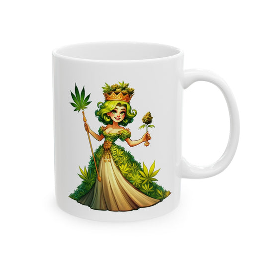 420 WEED PRINCESS - Coffee Weed Mug (11oz) - Weed Gift for Stoners, Smokers; Wake and Bake Mug / 420 Weed Mug / Marijuana Gift, Cannabis Mug