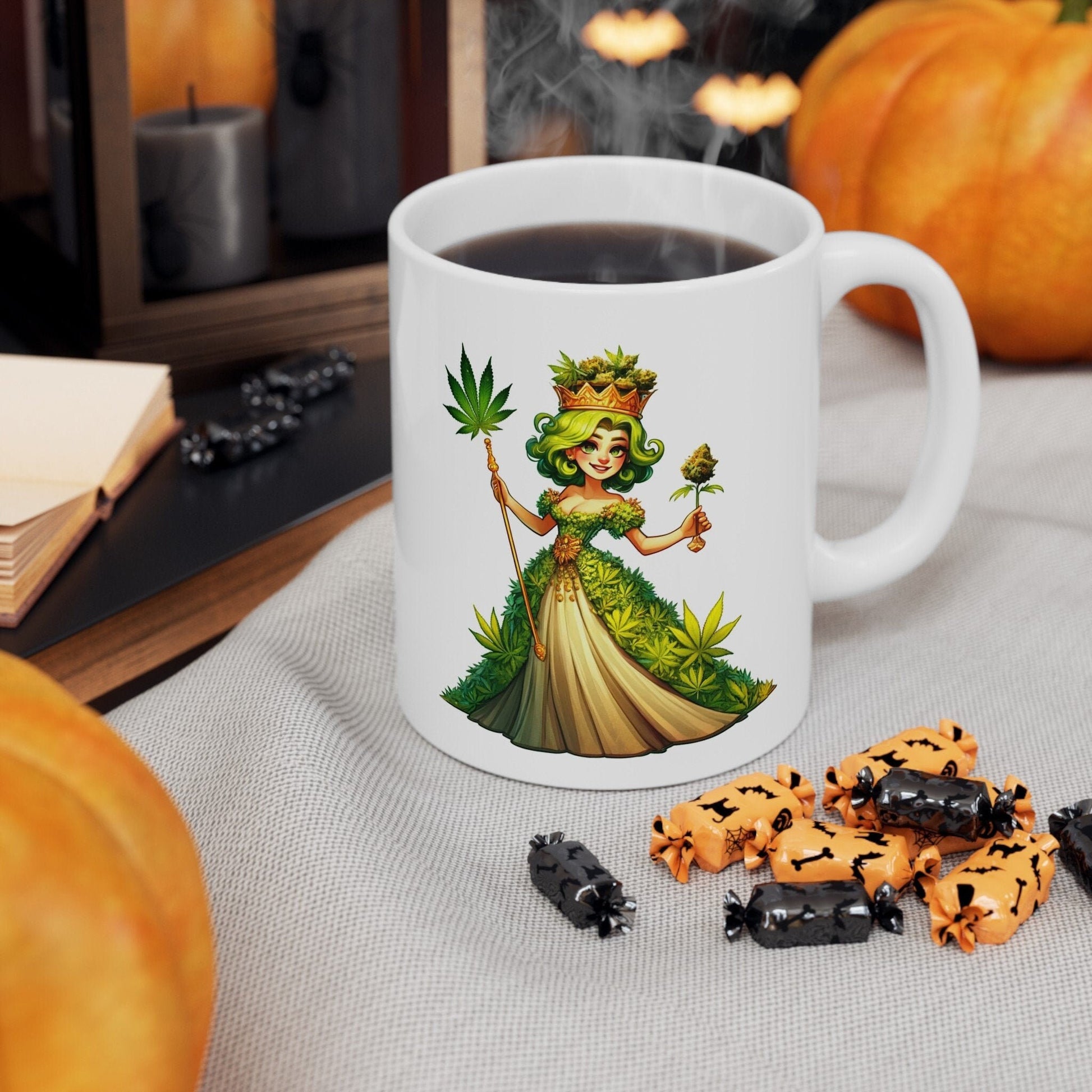 420 WEED PRINCESS - Coffee Weed Mug (11oz) - Weed Gift for Stoners, Smokers; Wake and Bake Mug / 420 Weed Mug / Marijuana Gift, Cannabis Mug
