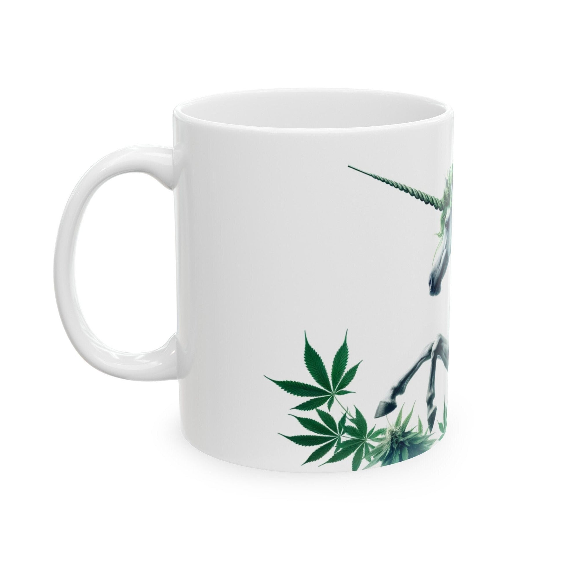 420 WEED UNICORN - Coffee Weed Mug (11oz) - Weed Gift for Stoners, Smoker; Wake & Bake Mug / 420 Weed Mug / Marijuana Gift, 420 Cannabis Mug