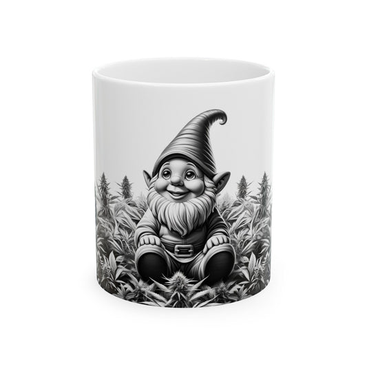 420 GARDEN GNOME - Coffee Weed Mug (11oz) - Weed Gift for Stoners, Smoker; Wake & Bake Mug / 420 Weed Mug / Marijuana Gift, 420 Cannabis Mug