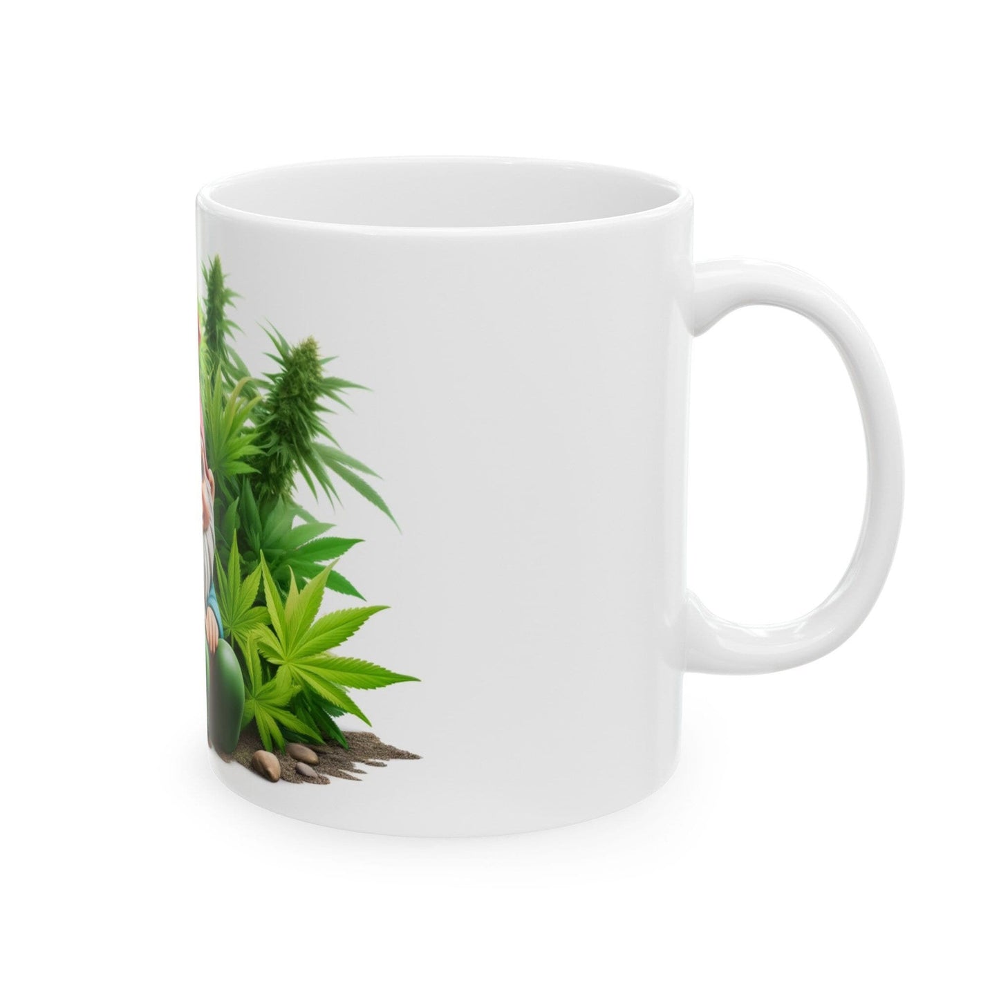 420 GARDEN GNOME - Coffee Weed Mug (11oz) - Weed Gift for Stoners, Smoker; Wake & Bake Mug / 420 Weed Mug / Marijuana Gift, 420 Cannabis Mug