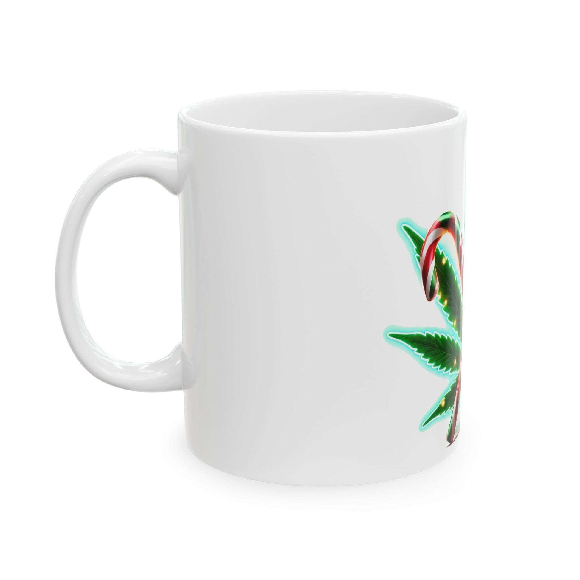 420 CANDY CANES - Weed Coffee Mug (11oz) - 420 Christmas Gift for Weed Smokers, Stoners, Growers; Wake & Bake / 420 Weed Mug / Christmas Mug