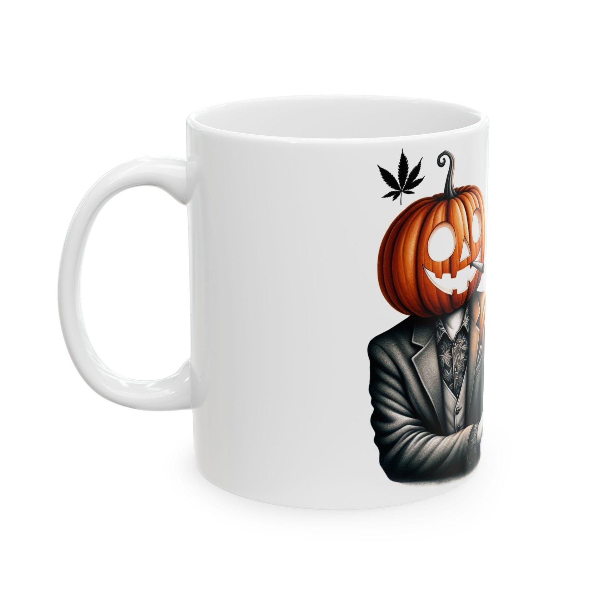 PUMPKIN HEAD COUPLE - Weed Coffee Mug (11oz)