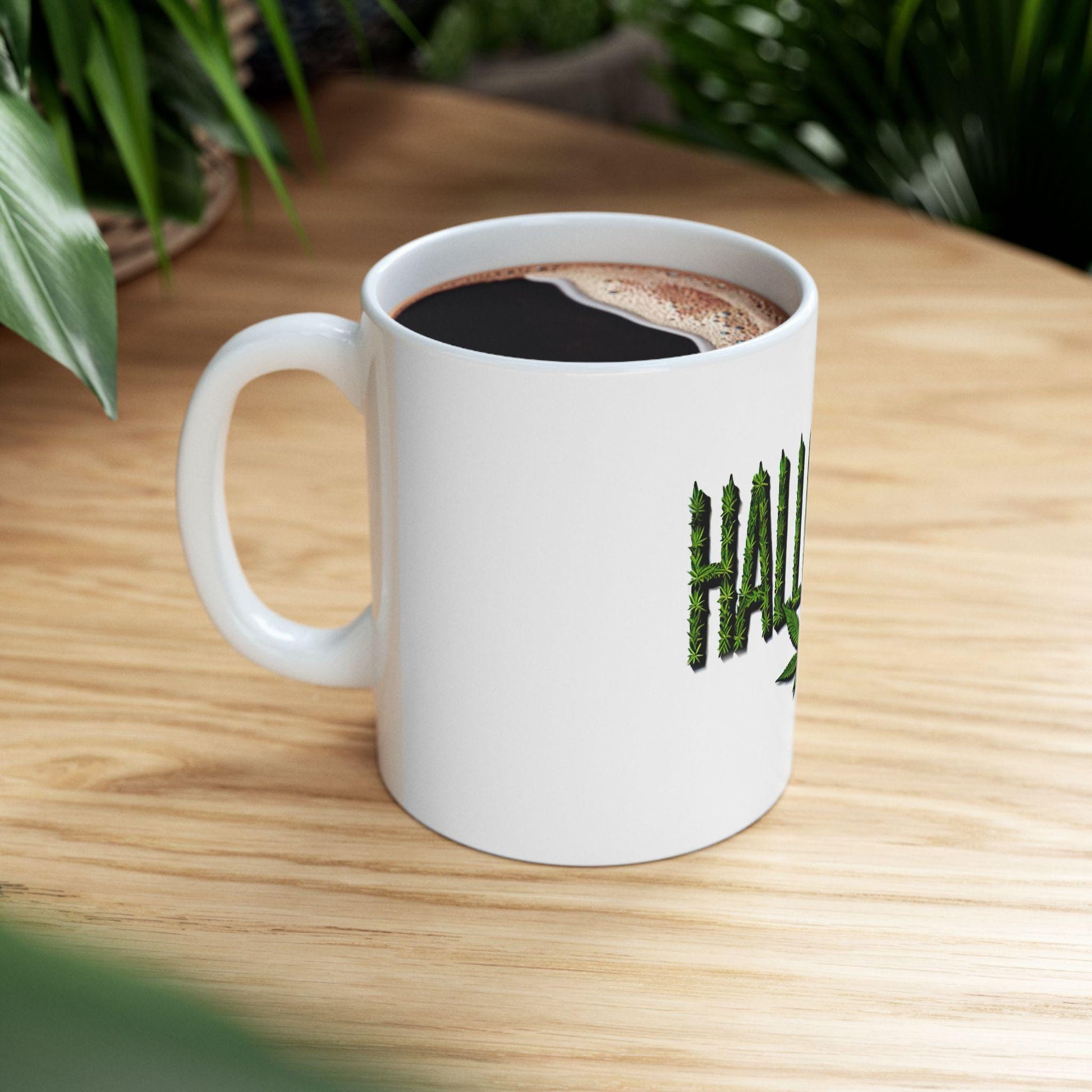 420 HALLOWEEN - Weed Coffee Mug (11oz) - Halloween Gift for Weed Smokers, Stoners, Growers; Wake & Bake / 420 Mug, Weed / Marijuana Gift