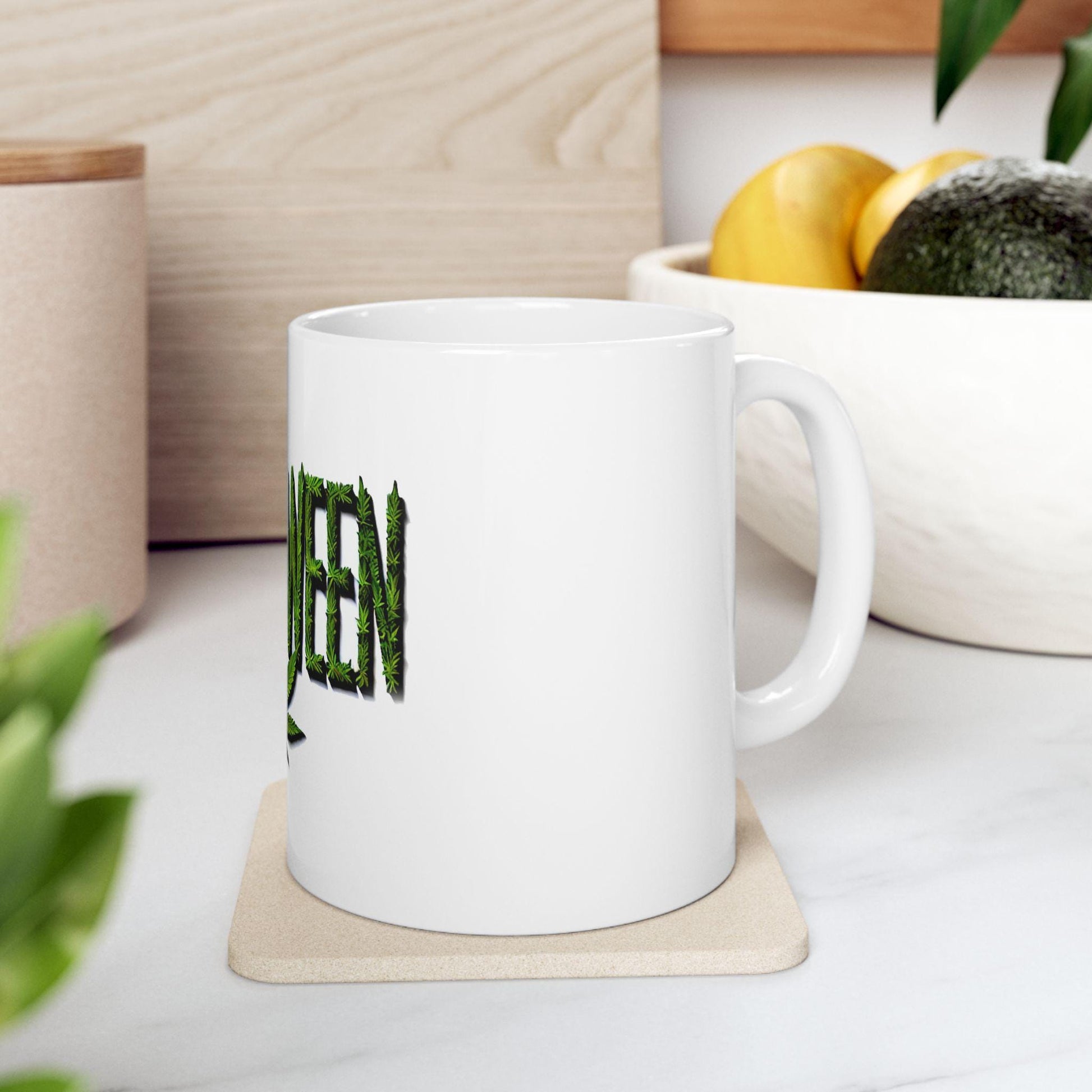 420 HALLOWEEN - Weed Coffee Mug (11oz) - Halloween Gift for Weed Smokers, Stoners, Growers; Wake & Bake / 420 Mug, Weed / Marijuana Gift