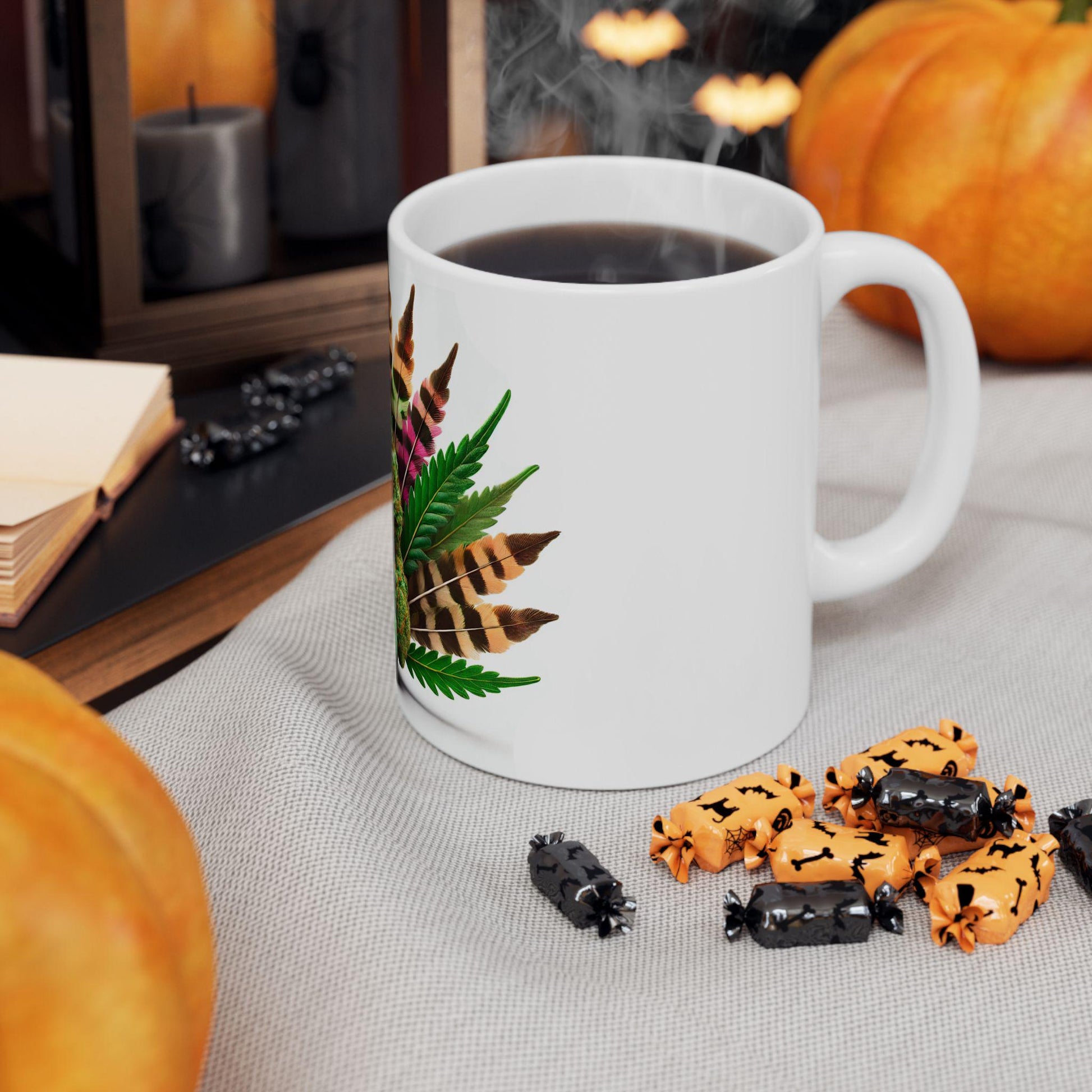420 TURKEY - Weed Coffee Mug (11oz) - Thanksgiving Gift for Weed Smokers, Stoners, Growers; Wake & Bake / 420 Mug, Weed / Marijuana Gift