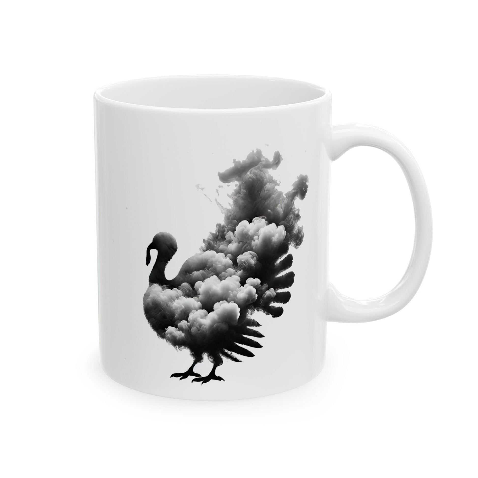 SMOKEY TURKEY - Weed Coffee Mug (11oz) - Thanksgiving Gift for Weed Smokers, Stoners, Growers; Wake & Bake / 420 Mug, Weed / Marijuana Gift