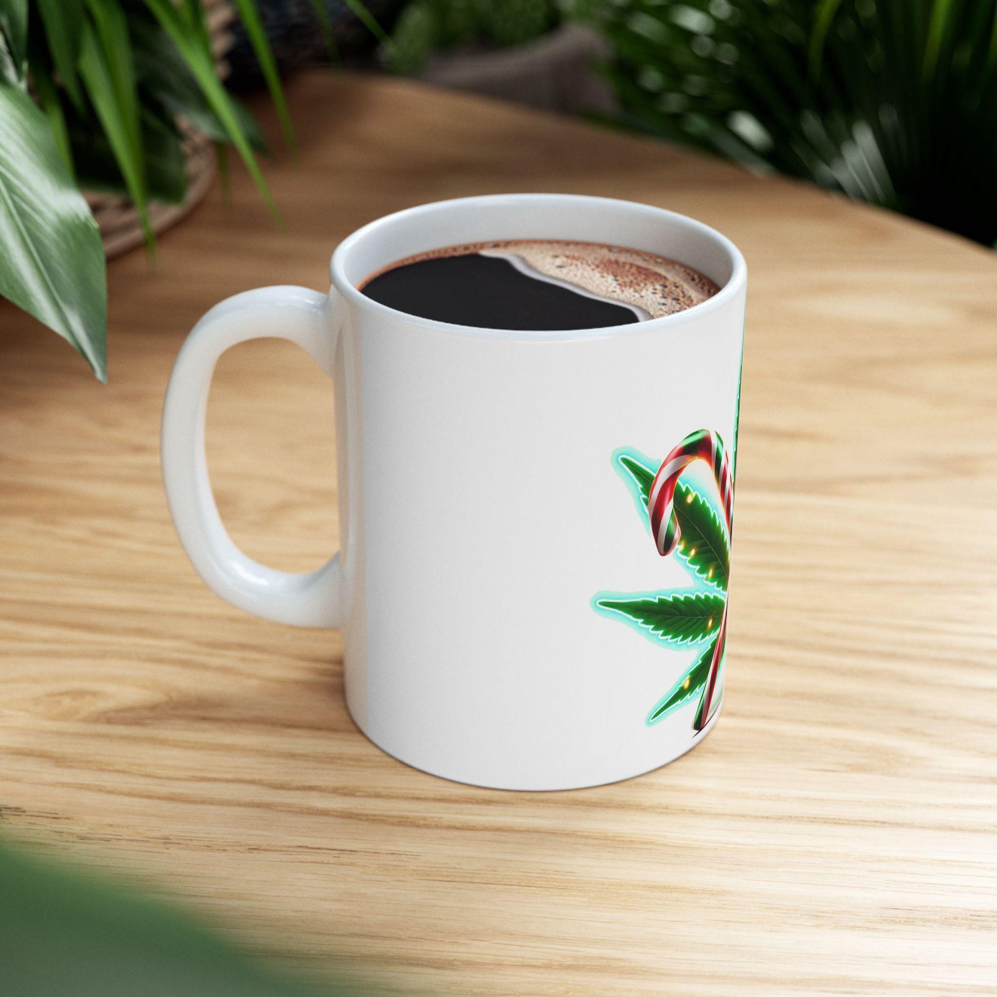 420 CANDY CANES - Weed Coffee Mug (11oz) - 420 Christmas Gift for Weed Smokers, Stoners, Growers; Wake & Bake / 420 Weed Mug / Christmas Mug