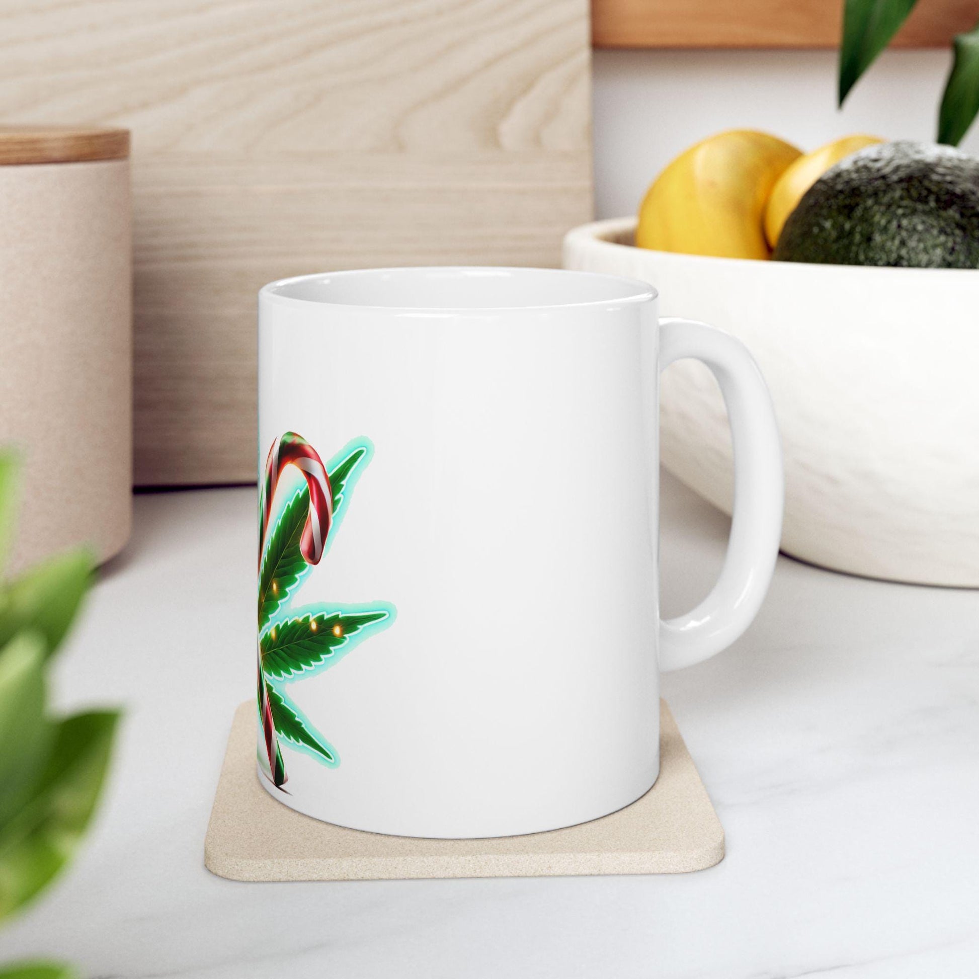 420 CANDY CANES - Weed Coffee Mug (11oz) - 420 Christmas Gift for Weed Smokers, Stoners, Growers; Wake & Bake / 420 Weed Mug / Christmas Mug