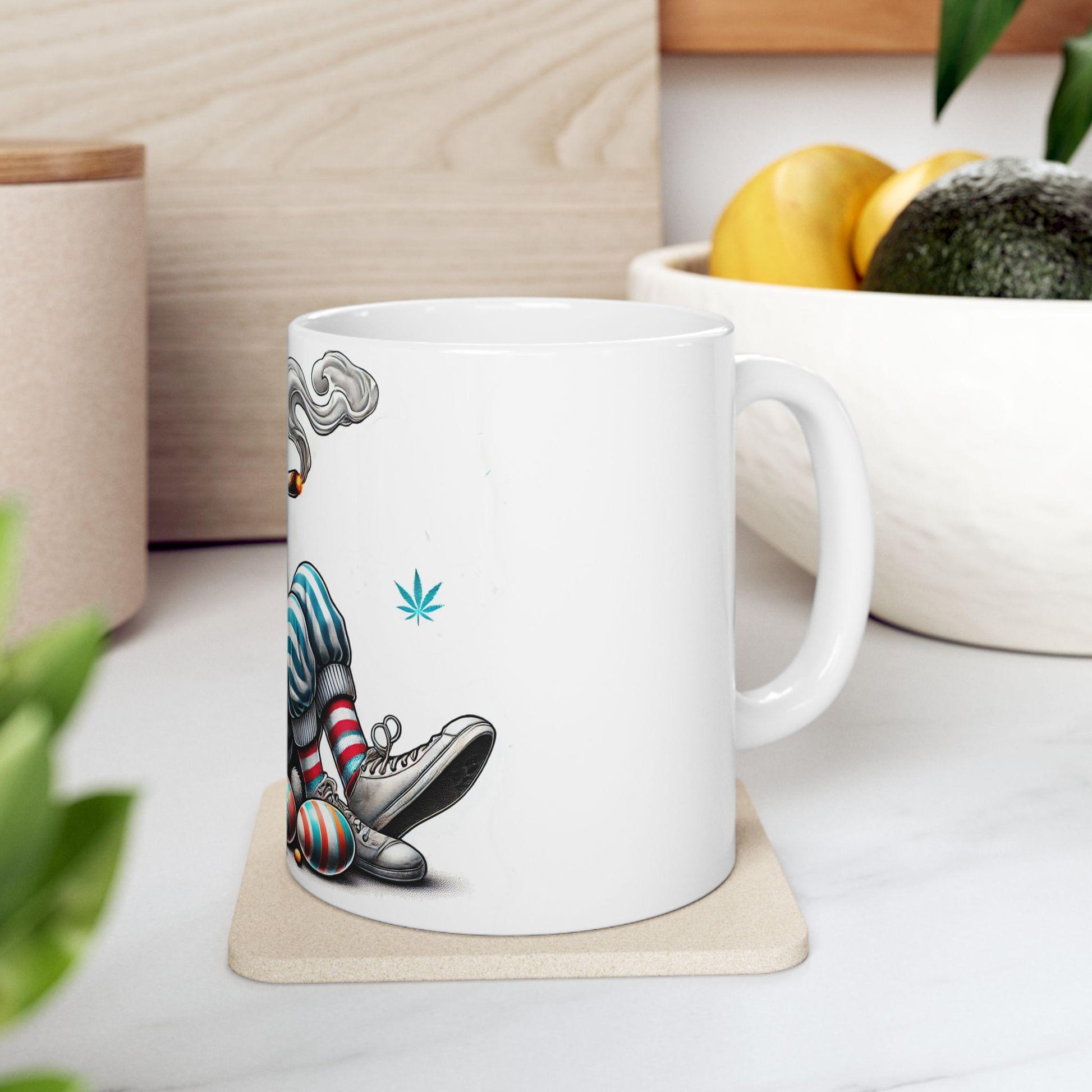 STONER EASTER BUNNY - Weed Coffee Mug (11oz) - Easter Gift for Stoners, Smokers; Wake & Bake / 420 Weed Mug / Easter Mug, Holiday Gift