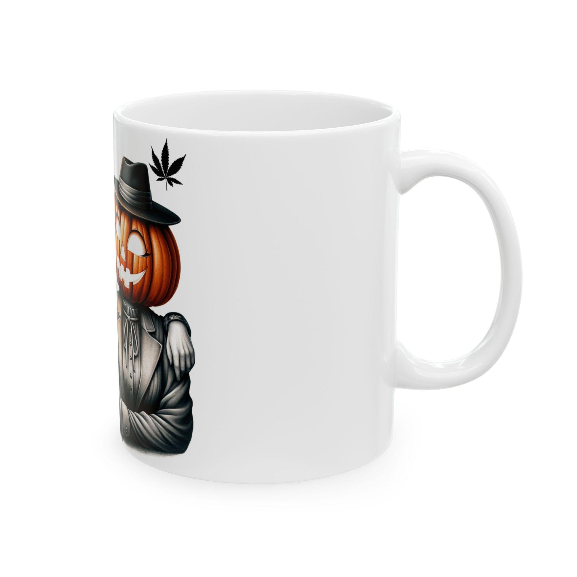 PUMPKIN HEAD COUPLE - Weed Coffee Mug (11oz)