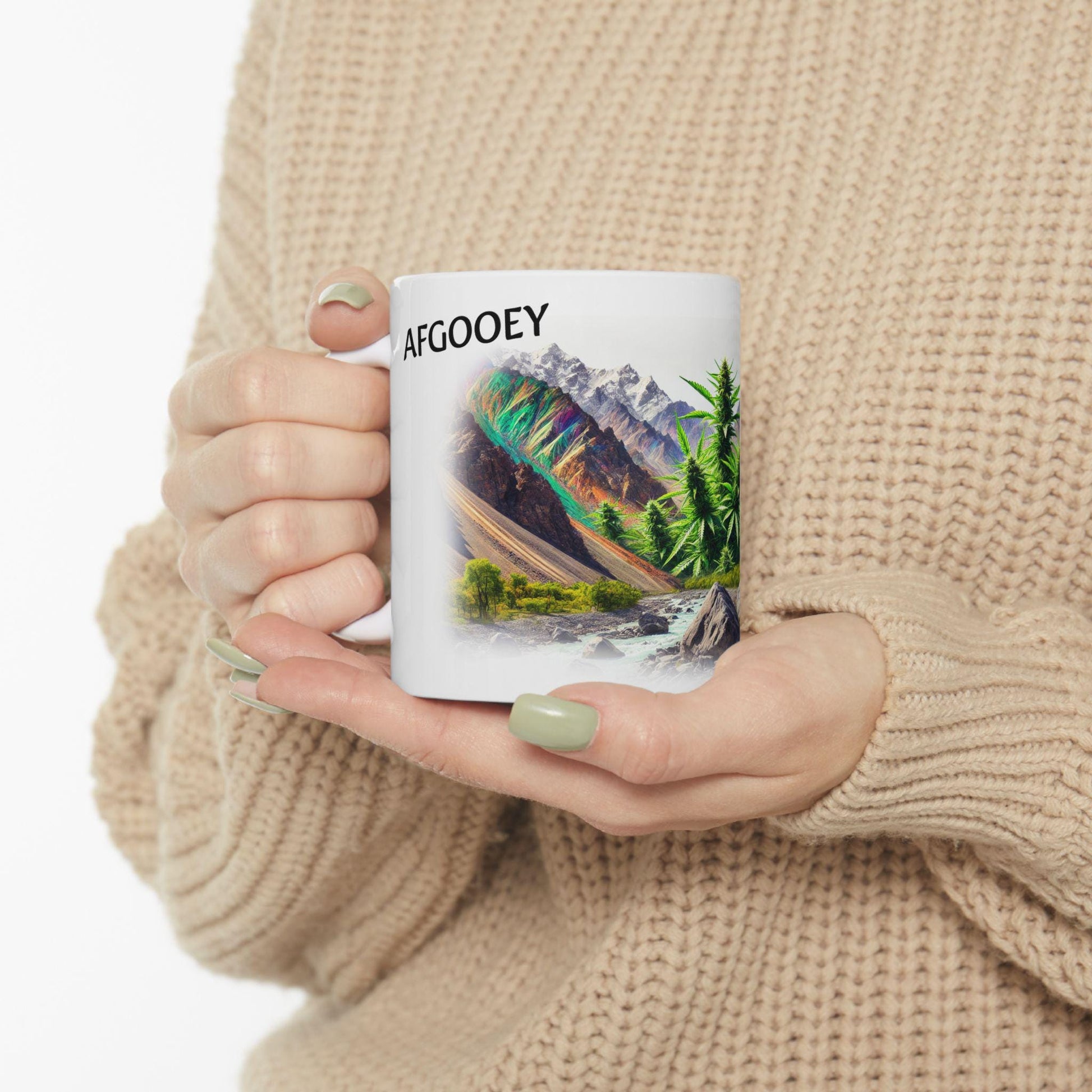 AFGOOEY - (11oz) WEED Strain Themed Coffee Mugs - Perfect Gift for Smokers, Stoners/Smokers, Marijuana Lovers; Wake and Bake Mug