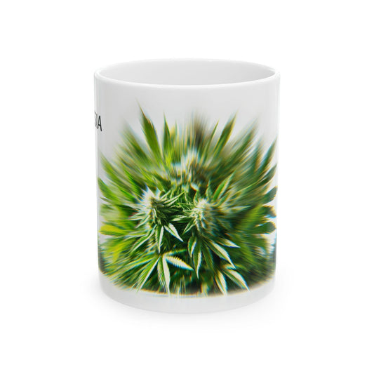 AMNESIA - (11oz) WEED Strain Themed Coffee Mugs - Perfect Gift for Smokers, Stoners/Smokers, Marijuana Lovers; Funny Wake and Bake Mug
