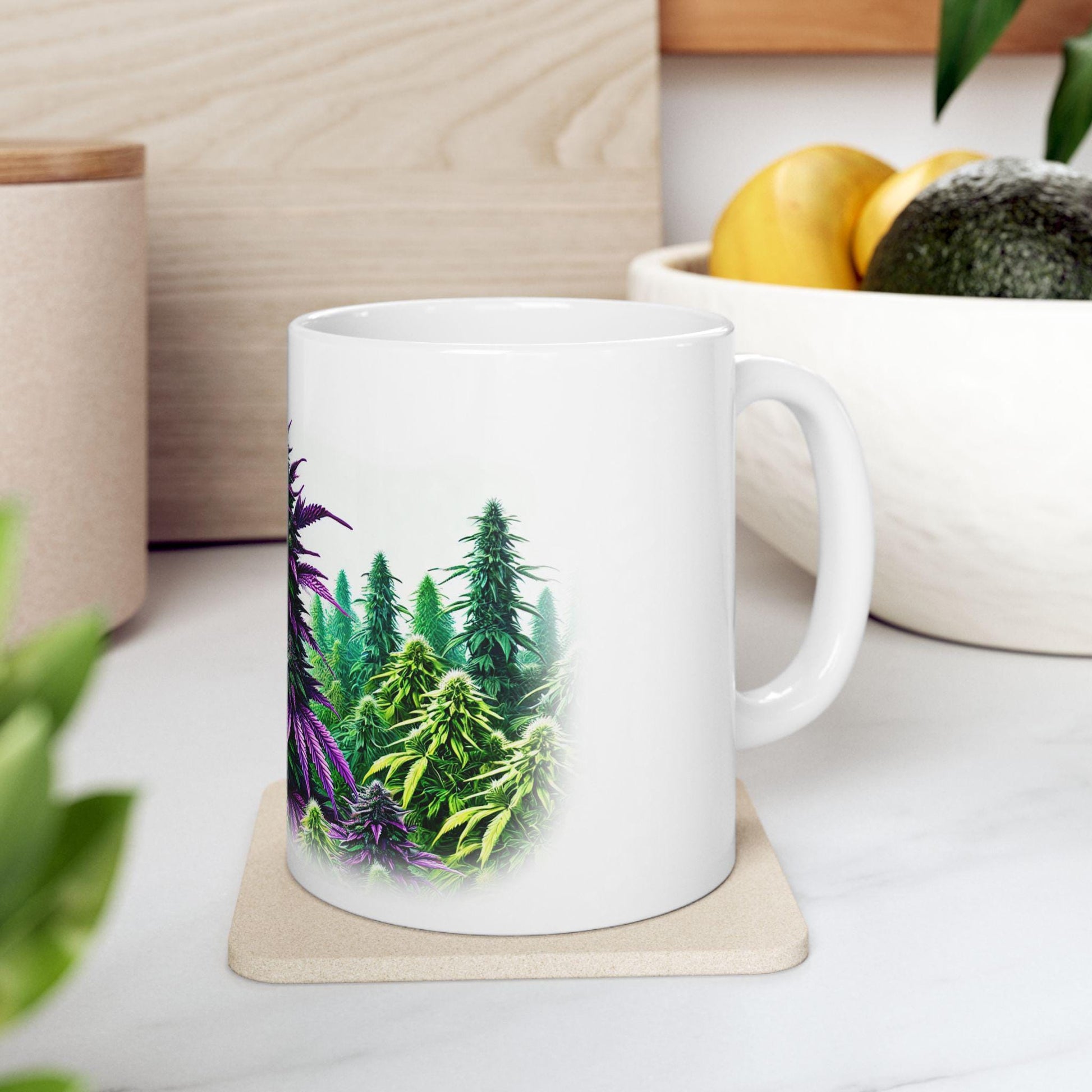 BLACK DOMINA - (11oz) WEED Strain Themed Coffee Mugs - Perfect Gift for Stoners/Smoker, Weed Mug for Marijuana Lovers; Funny Wake & Bake Mug