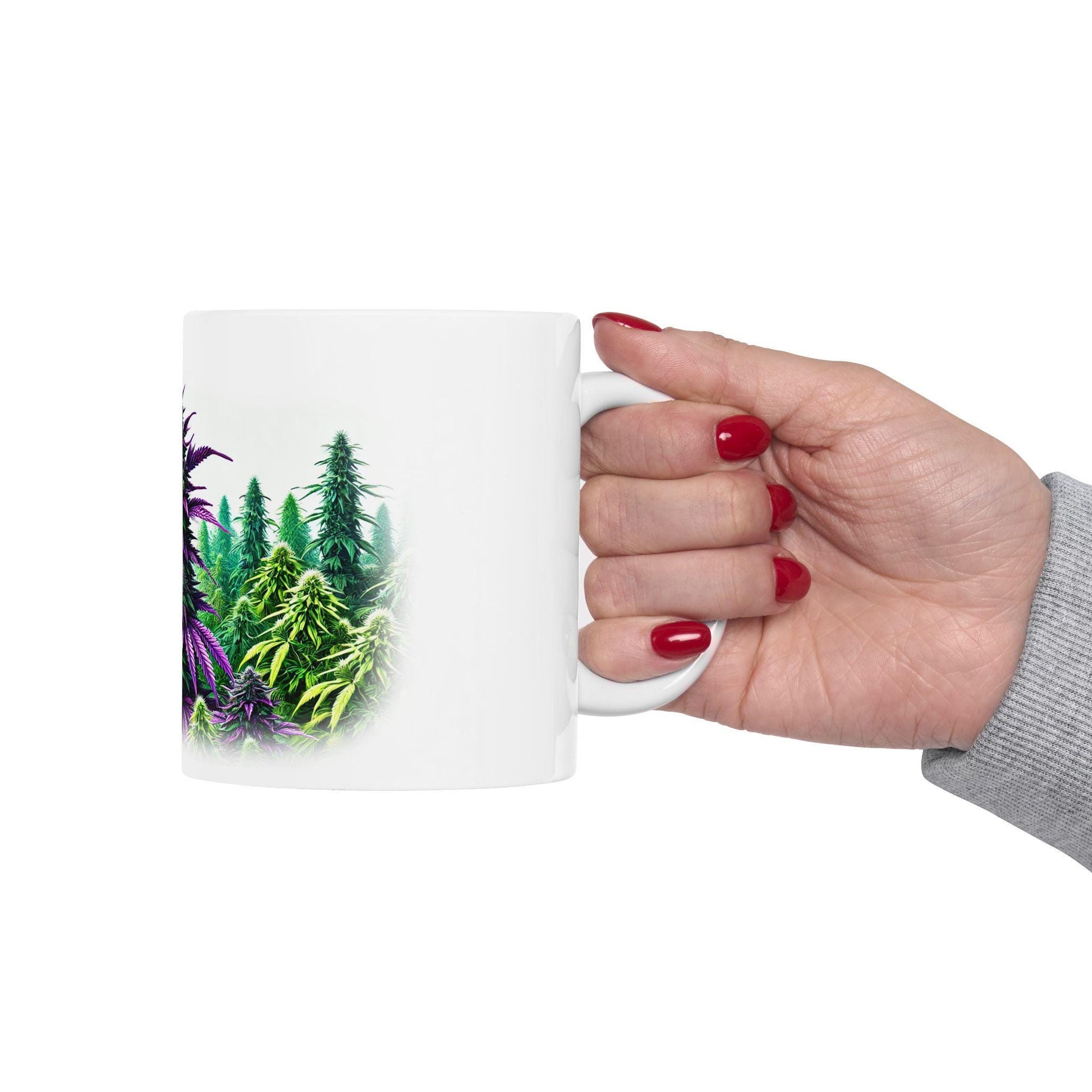 BLACK DOMINA - (11oz) WEED Strain Themed Coffee Mugs - Perfect Gift for Stoners/Smoker, Weed Mug for Marijuana Lovers; Funny Wake & Bake Mug