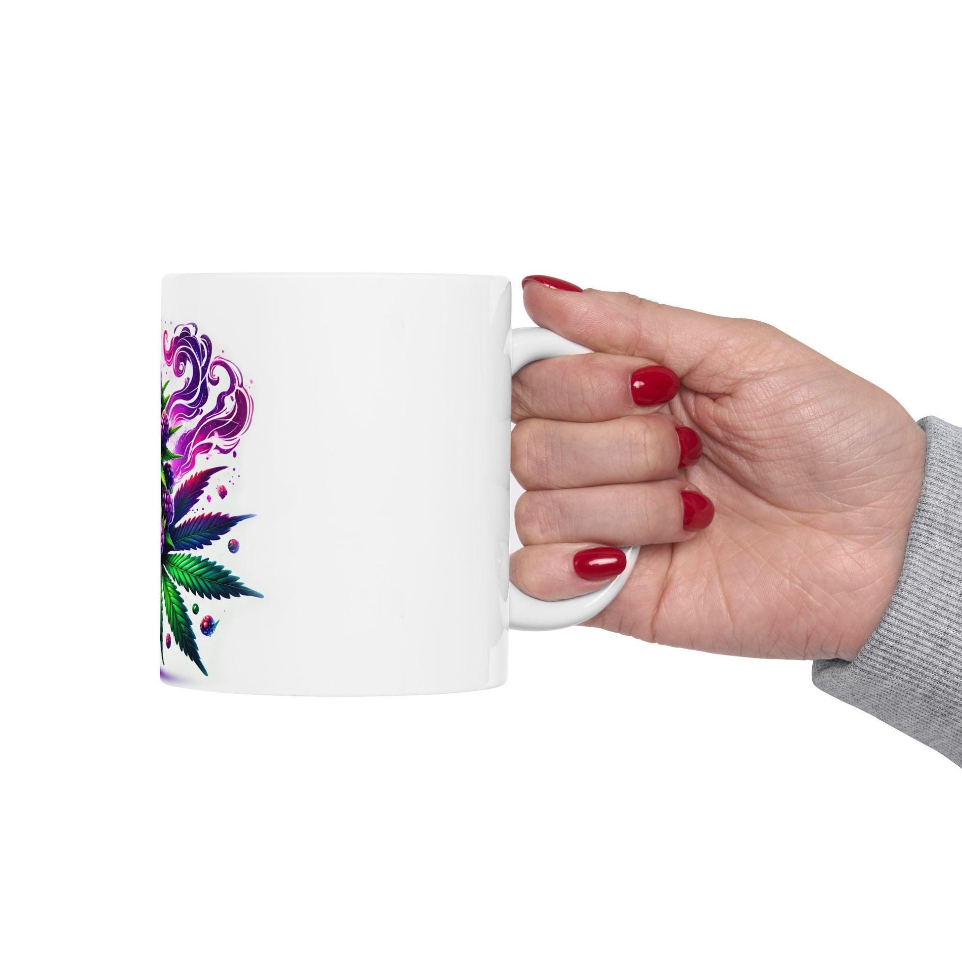BLACKBERRY - (11oz) WEED Strain Themed Coffee Mugs - Perfect Gift for Stoners/Smokers, Weed Mug for Marijuana Lovers; Funny Wake & Bake Mug