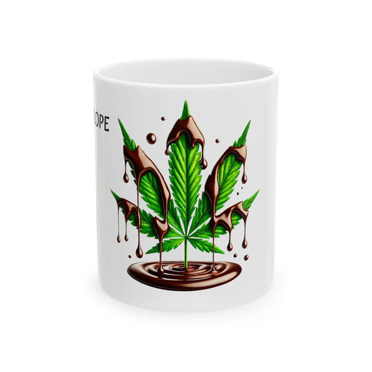 CHOCOLOPE - (11oz) Weed Strain Themed Coffee Mugs - Perfect Gift for Stoners/Smokers, Weed Mug for Cannabis Decor; Funny Wake & Bake Mug