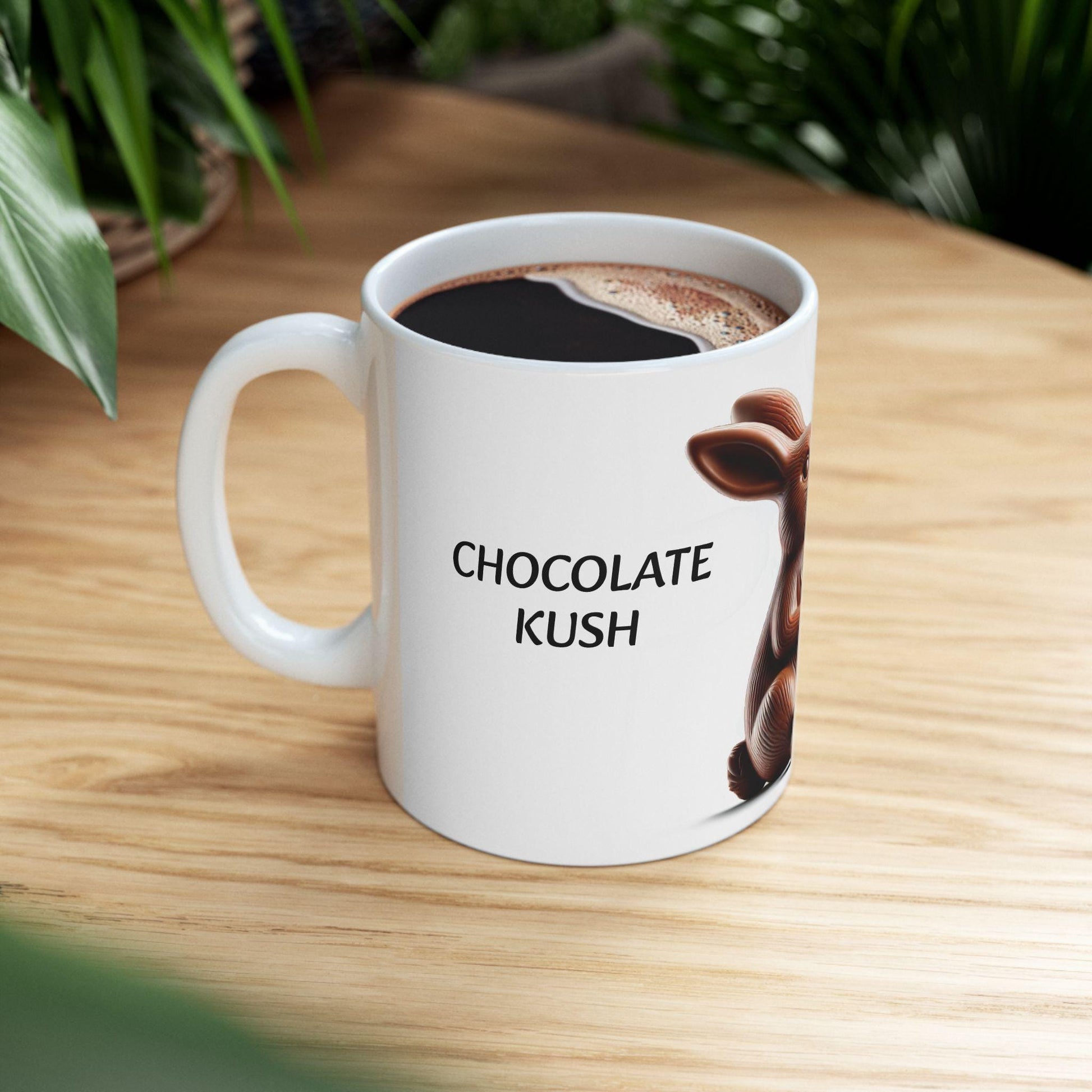 CHOCOLATE KUSH - (11oz) Weed Strain Themed Coffee Mugs - Perfect Gift for Stoners, Weed Mug for Cannabis Decor; Funny Wake & Bake Mug