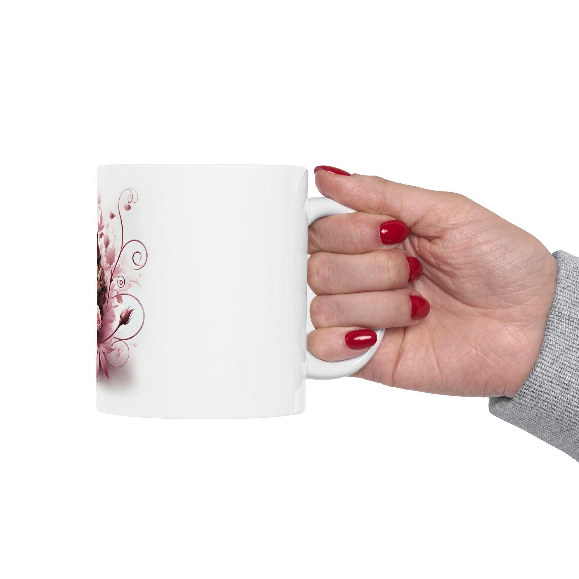 PINK ROZAY - (11oz) Weed Strain Themed Coffee Mugs - Perfect Gift for Stoners, Weed Mug for Cannabis Decor; Funny 420 Wake & Bake Mug