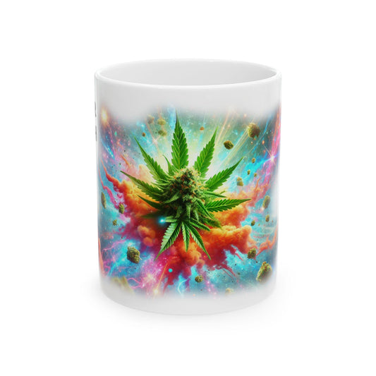 PULSAR PUNCH - (11oz) Weed Strain Themed Coffee Mugs - Perfect Gift for Stoners, Weed Mug for Cannabis Decor; Funny 420 Wake & Bake Mug