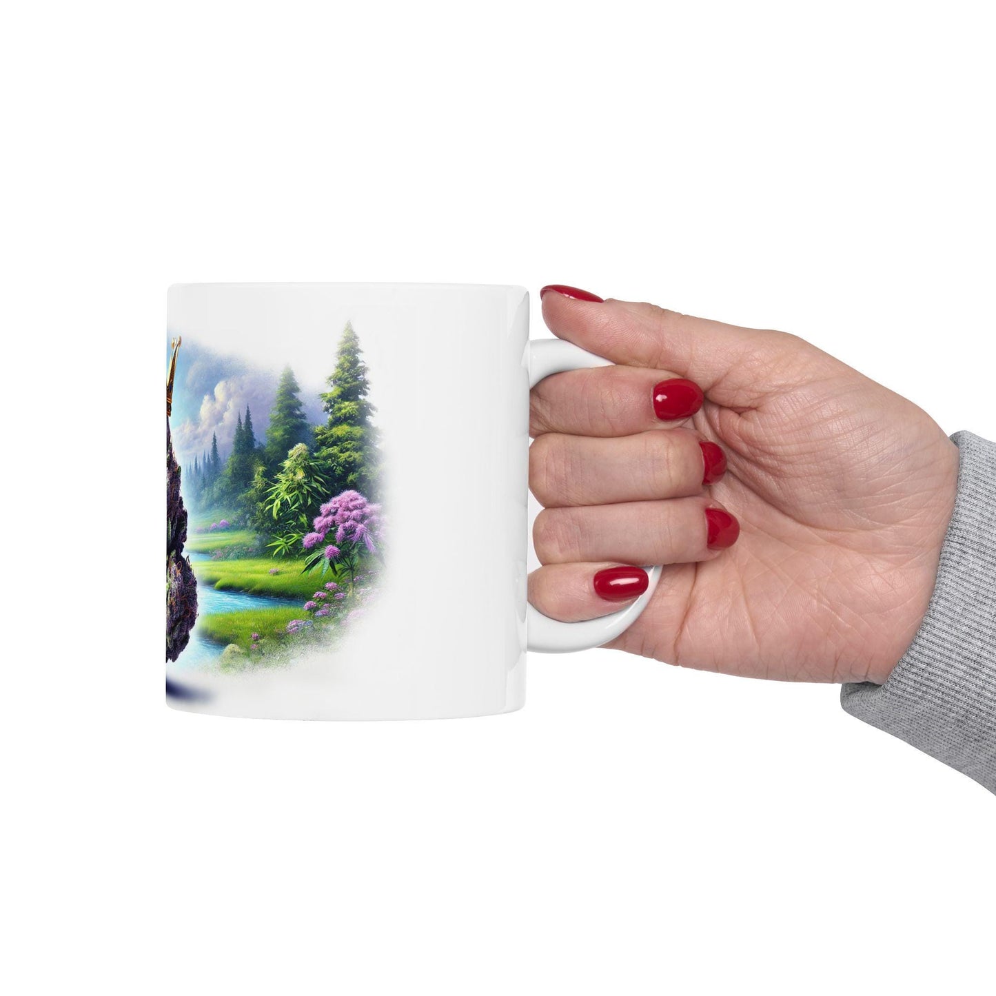 PURPLE QUEEN - (11oz) Weed Strain Themed Coffee Mugs - Perfect Gift for Stoners, Weed Mug for Cannabis Decor; Funny 420 Wake & Bake Mug