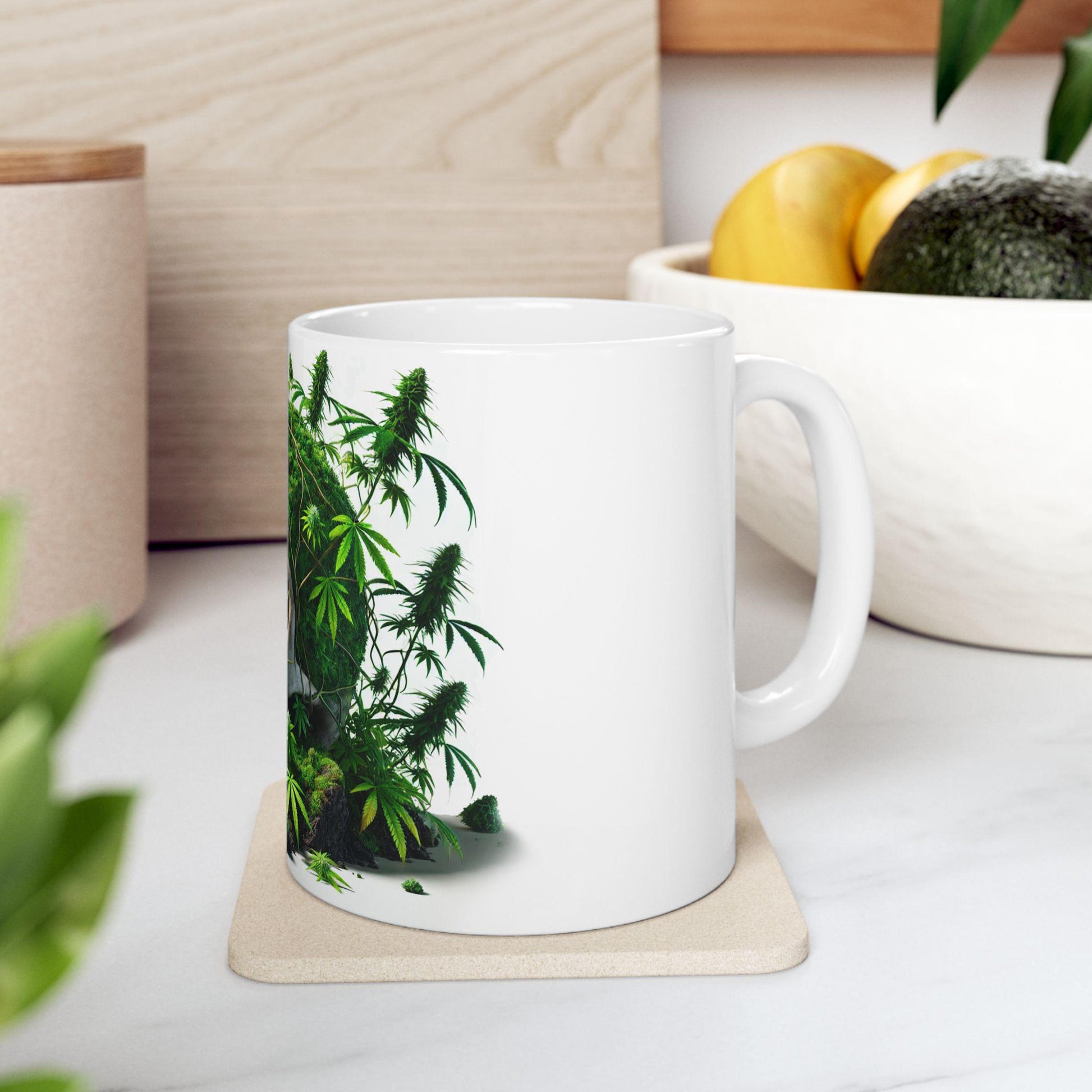 SKULLCAP - (11oz) Weed Strain Themed Coffee Mugs - Perfect Gift for Stoners, Weed Mug for Cannabis Decor; Funny 420 Wake & Bake Mug