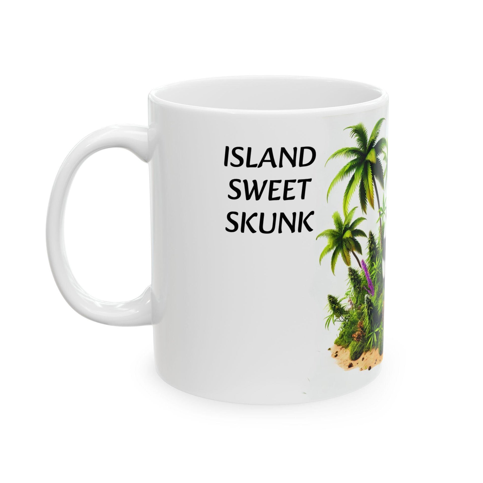 ISLAND SWEET SKUNK - (11oz) Weed Strain Themed Coffee Mugs - Perfect Gift for Stoners, Weed Mug for Cannabis Decor; 420 Wake & Bake Mug