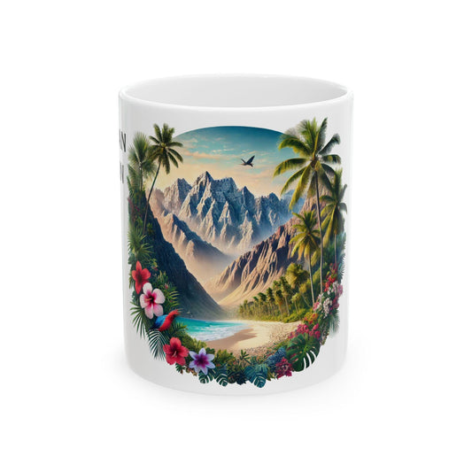 AFGHAN HAWAIIAN - (11oz) WEED Strain Themed Coffee Mugs - Perfect Gift for Smokers, Stoners/Smokers, Marijuana Lovers; Wake and Bake Mug