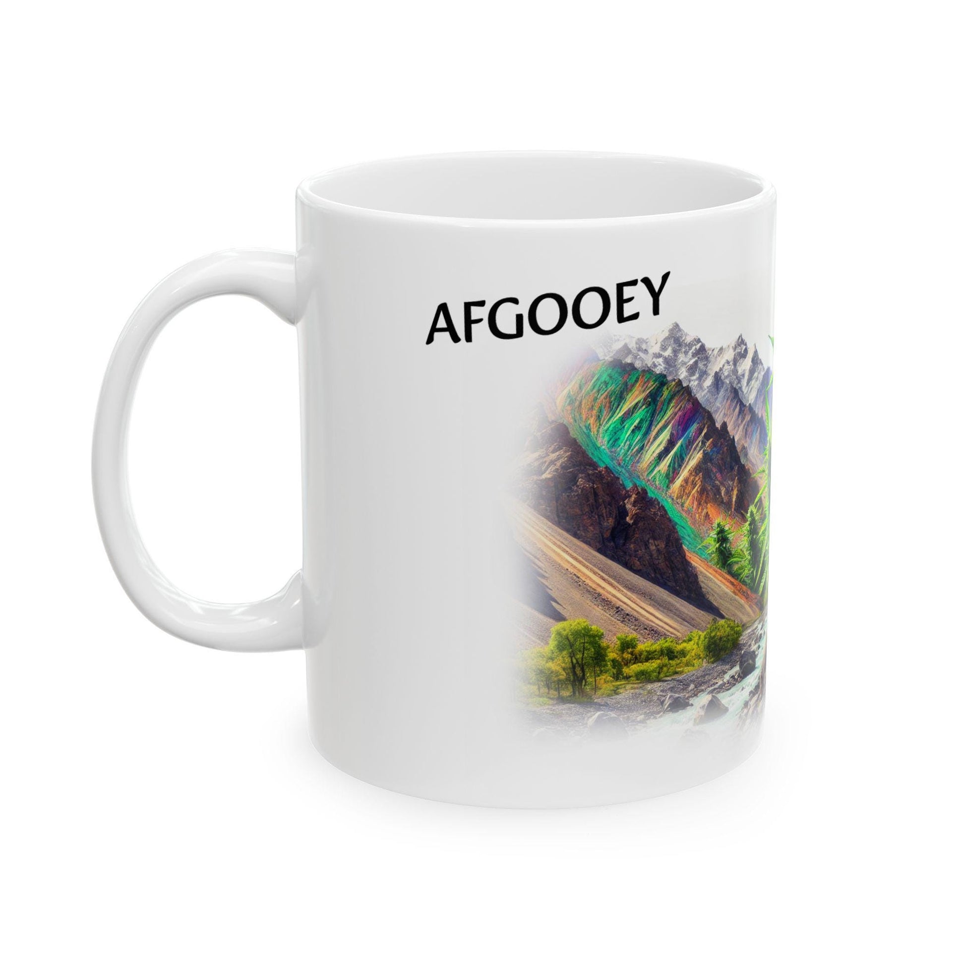 AFGOOEY - (11oz) WEED Strain Themed Coffee Mugs - Perfect Gift for Smokers, Stoners/Smokers, Marijuana Lovers; Wake and Bake Mug
