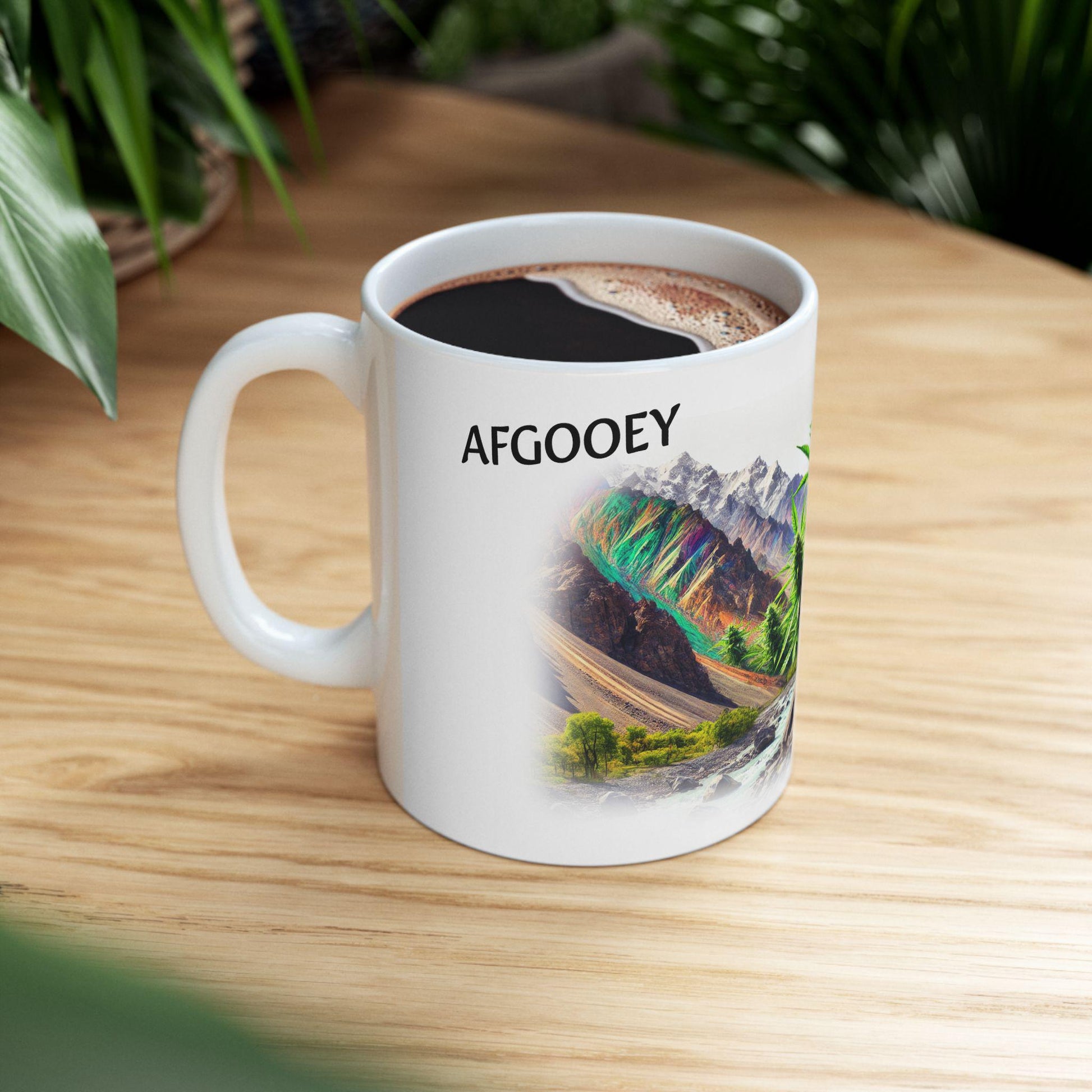 AFGOOEY - (11oz) WEED Strain Themed Coffee Mugs - Perfect Gift for Smokers, Stoners/Smokers, Marijuana Lovers; Wake and Bake Mug