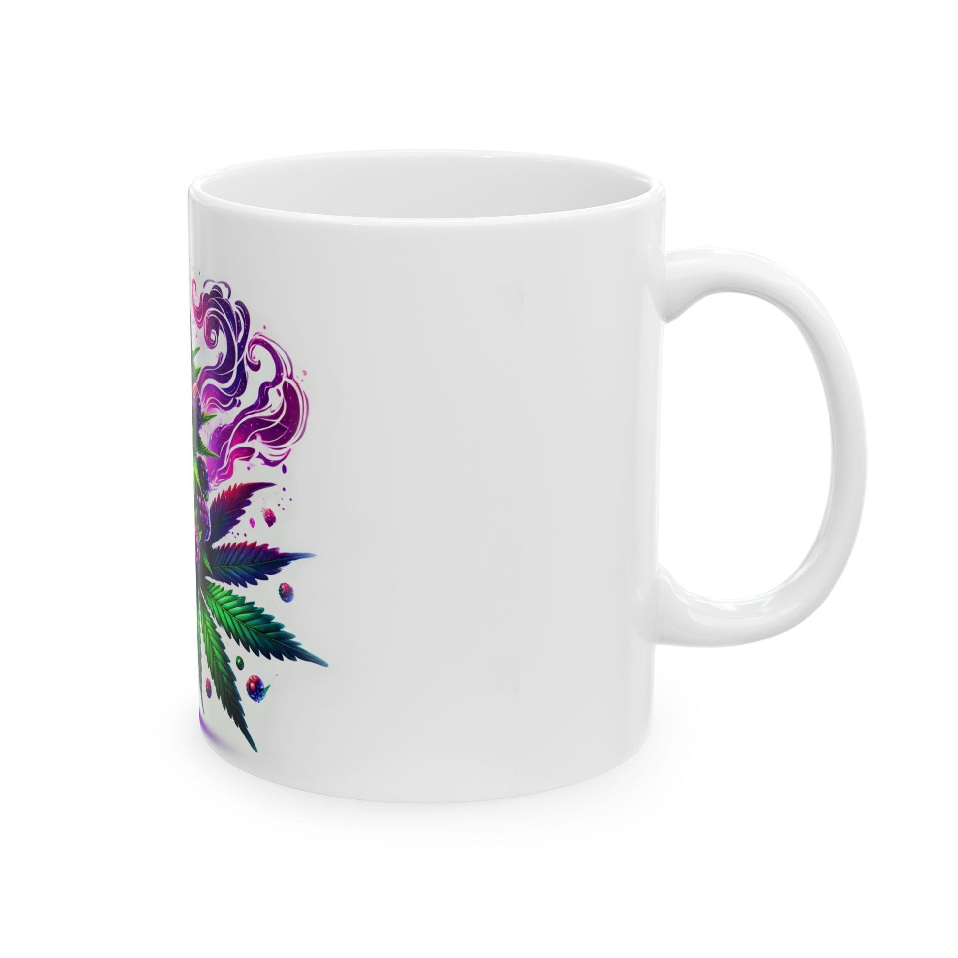 BLACKBERRY - (11oz) WEED Strain Themed Coffee Mugs - Perfect Gift for Stoners/Smokers, Weed Mug for Marijuana Lovers; Funny Wake & Bake Mug