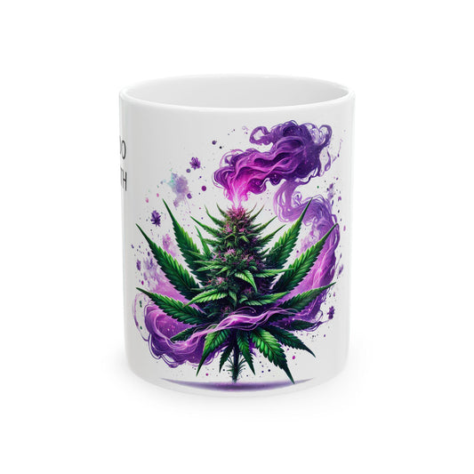 MENDO BREATH - (11oz) Weed Strain Themed Coffee Mugs - Perfect Gift for Stoners, Weed Mug for Cannabis Decor; Funny 420 Wake & Bake Mug