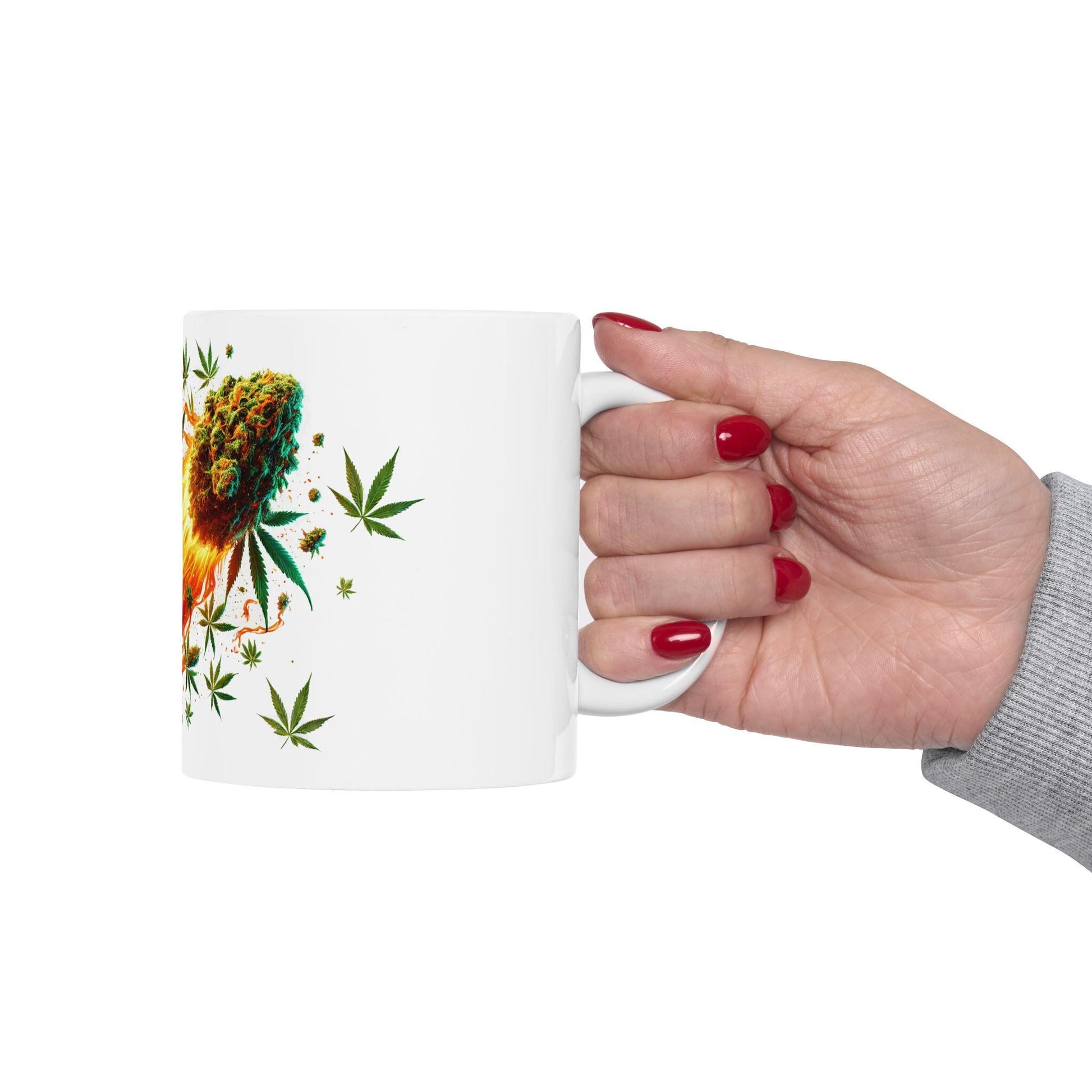 MANGOS COMET - (11oz) Weed Strain Themed Coffee Mugs - Perfect Gift for Stoners, Weed Mug for Cannabis Decor; Funny 420 Wake & Bake Mug