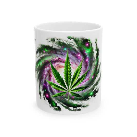 MILKY WAY - (11oz) Weed Strain Themed Coffee Mugs - Perfect Gift for Stoners, Weed Mug for Cannabis Decor; Funny 420 Wake & Bake Mug