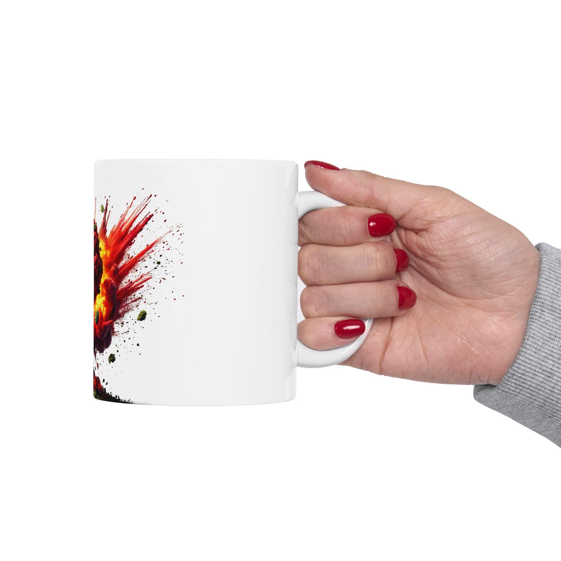 RED ROCKET - (11oz) Weed Strain Themed Coffee Mugs - Perfect Gift for Stoners, Weed Mug for Cannabis Decor; Funny 420 Wake & Bake Mug