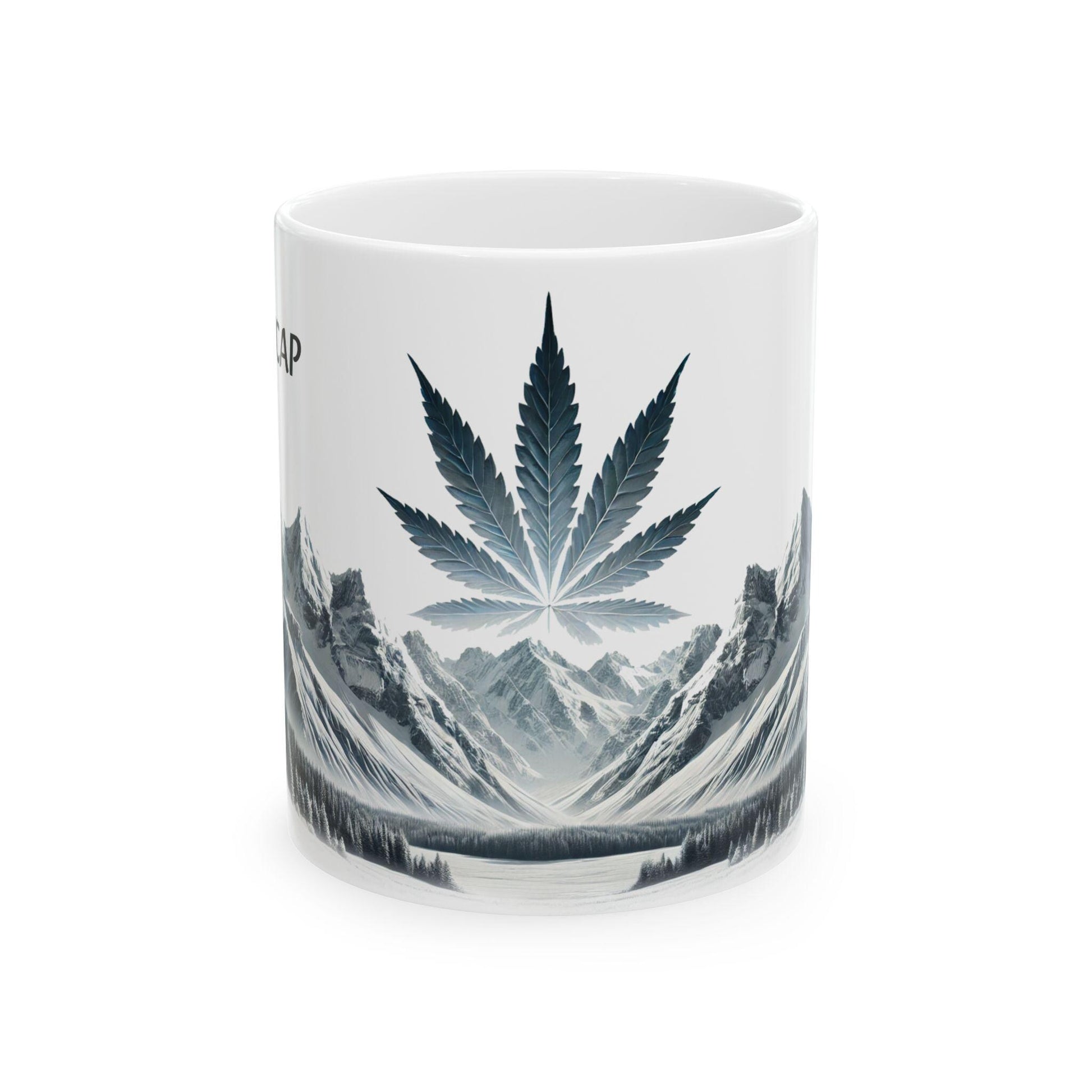 SNOWCAP - (11oz) Weed Strain Themed Coffee Mugs - Perfect Gift for Stoners, Weed Mug for Cannabis Decor; Funny 420 Wake & Bake Mug