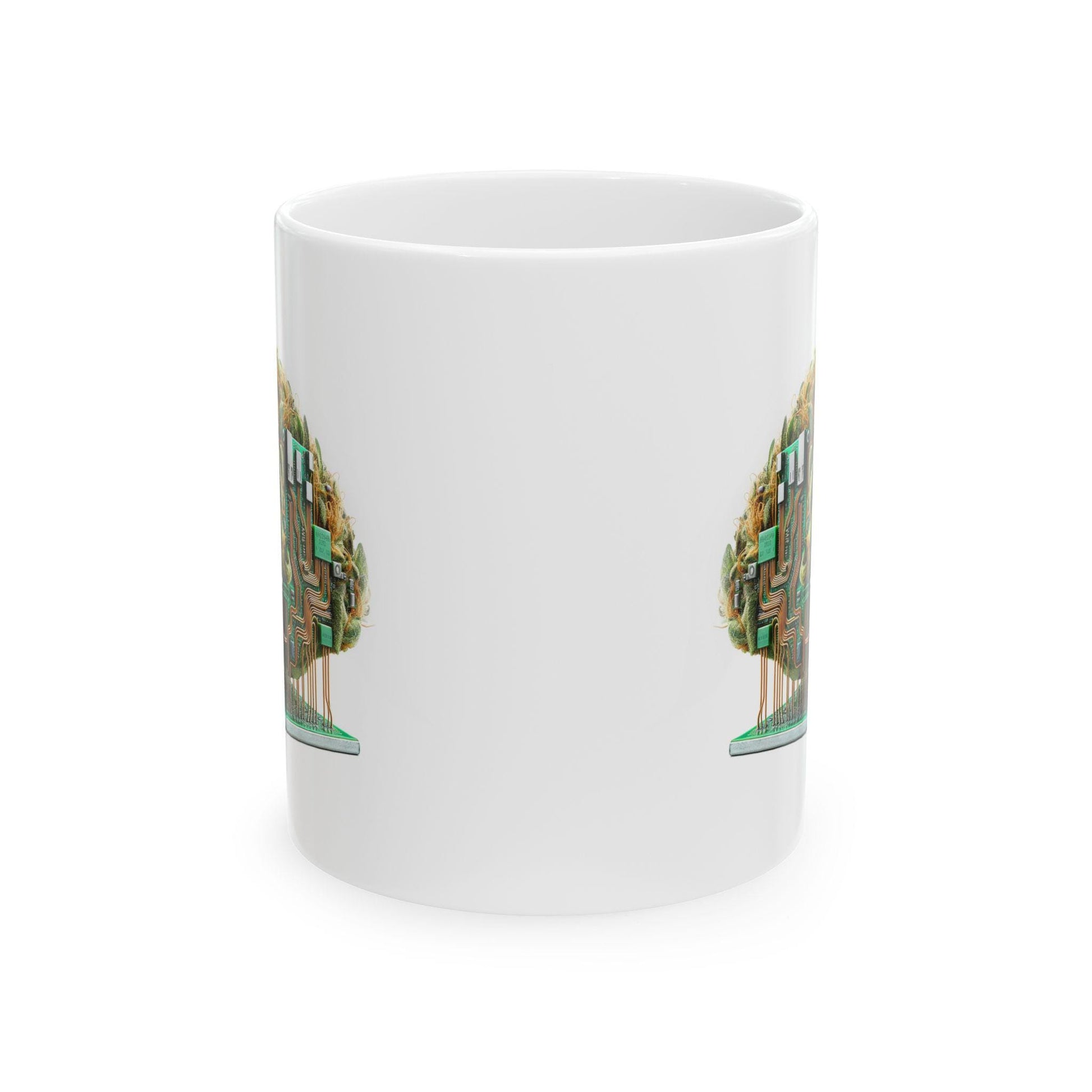 PCB Circuit Board - Weed Themed Coffee Mugs; Marijuana Mugs - Cannabis Decor - Gift for PROGRAMMERS, Smokers, Stoners; Wake and Bake