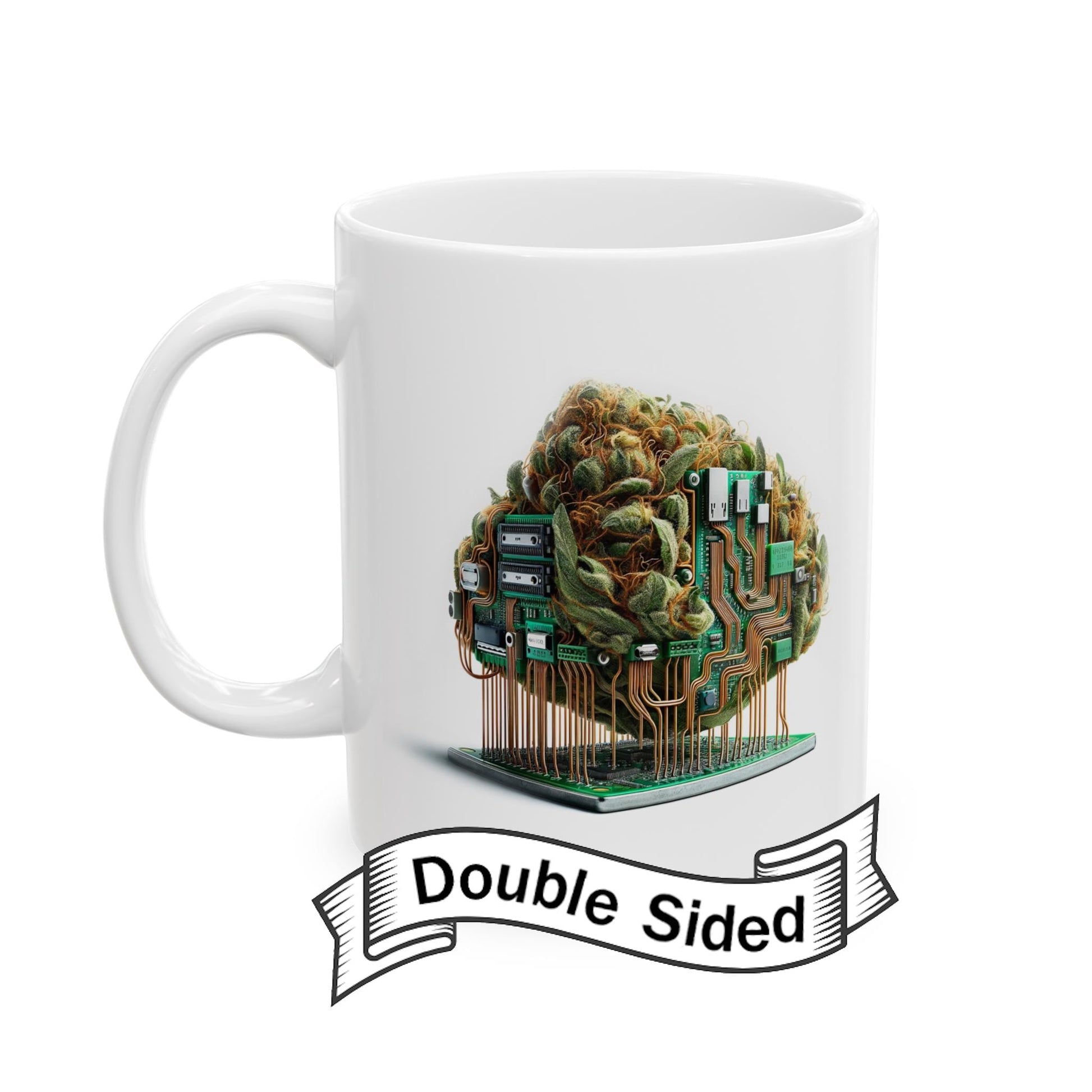 PCB Circuit Board - Weed Themed Coffee Mugs; Marijuana Mugs - Cannabis Decor - Gift for PROGRAMMERS, Smokers, Stoners; Wake and Bake